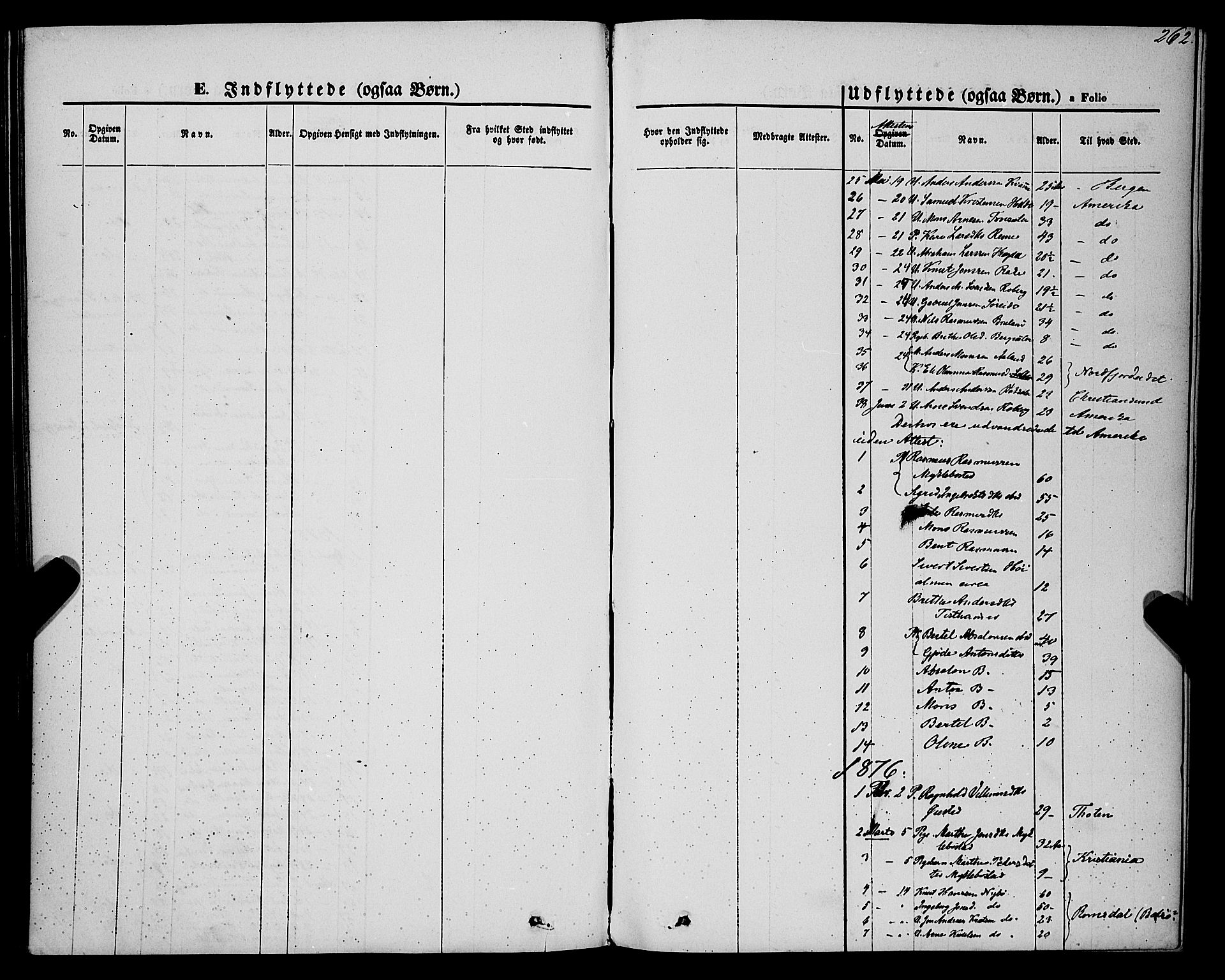 Innvik sokneprestembete, AV/SAB-A-80501: Parish register (official) no. A 6, 1865-1878, p. 262