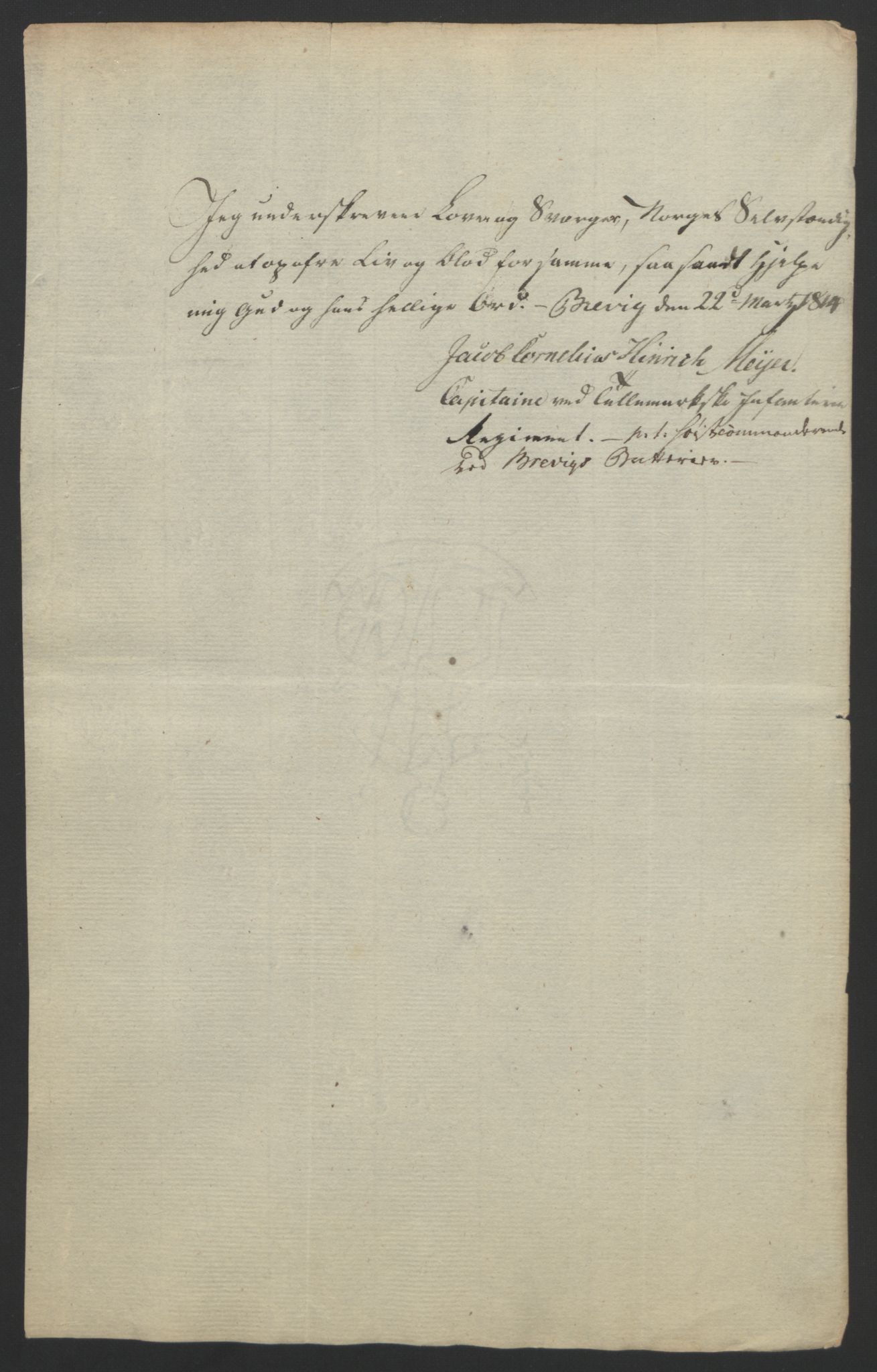 Statsrådssekretariatet, RA/S-1001/D/Db/L0007: Fullmakter for Eidsvollsrepresentantene i 1814. , 1814, p. 97