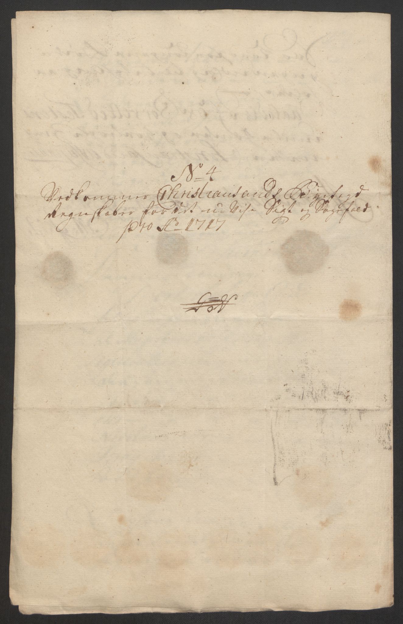 Rentekammeret inntil 1814, Reviderte regnskaper, Byregnskaper, AV/RA-EA-4066/R/Rm/L0285: [M18] Sikt og sakefall, 1681-1718, p. 566