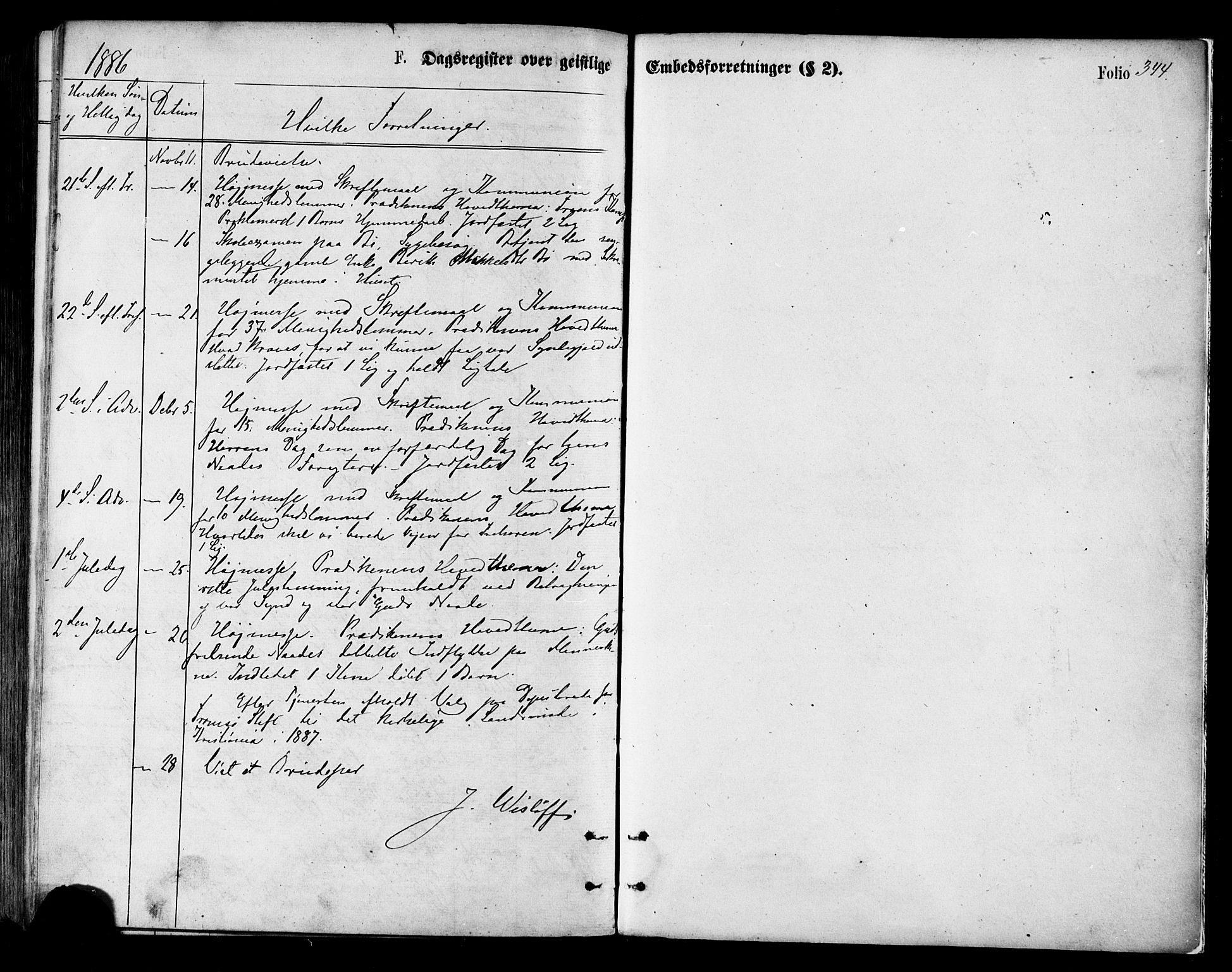 Ministerialprotokoller, klokkerbøker og fødselsregistre - Nordland, SAT/A-1459/855/L0802: Parish register (official) no. 855A10, 1875-1886, p. 344