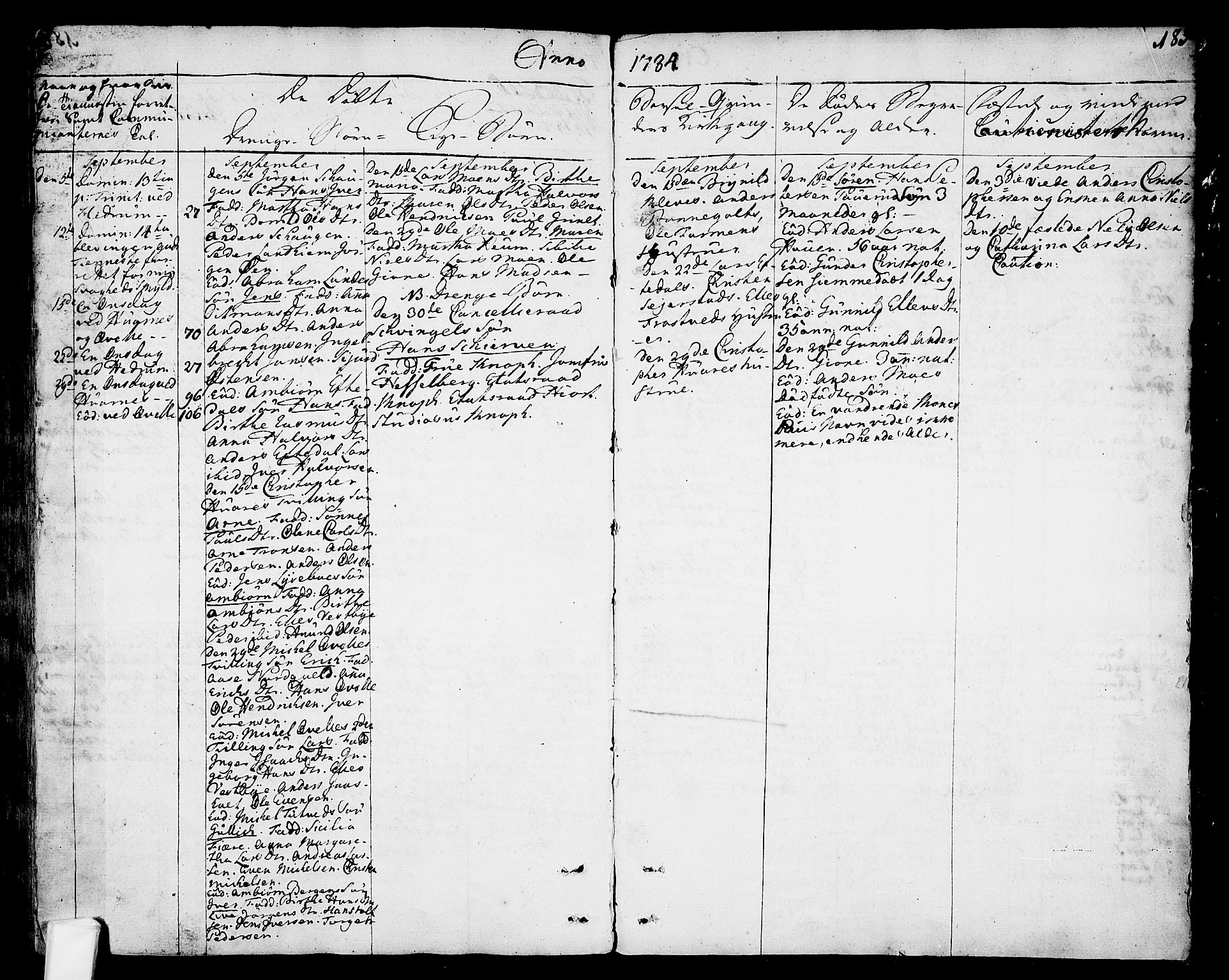 Hedrum kirkebøker, AV/SAKO-A-344/F/Fa/L0001: Parish register (official) no. I 1, 1751-1785, p. 185