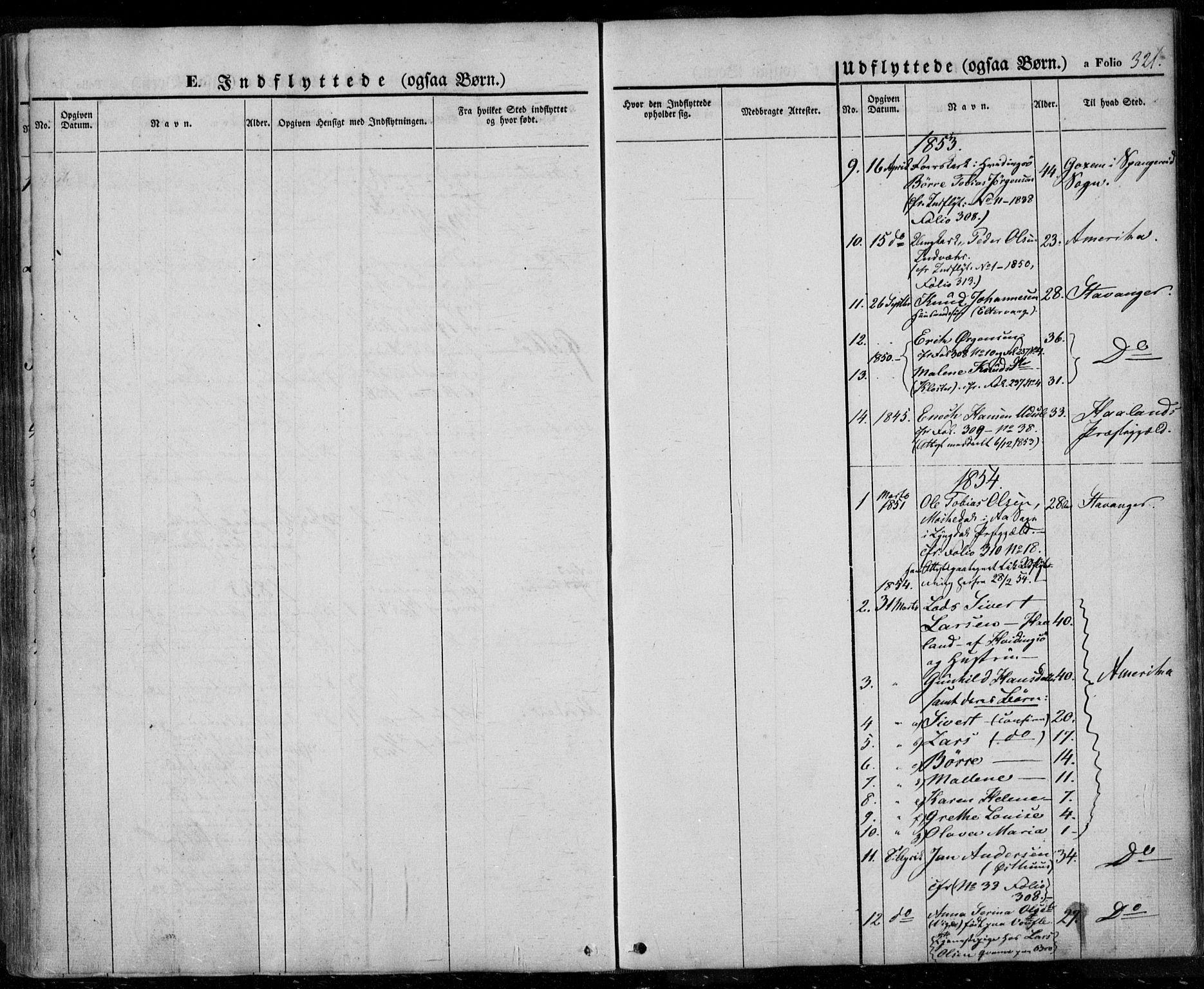 Rennesøy sokneprestkontor, SAST/A -101827/H/Ha/Haa/L0005: Parish register (official) no. A 5, 1838-1859, p. 321
