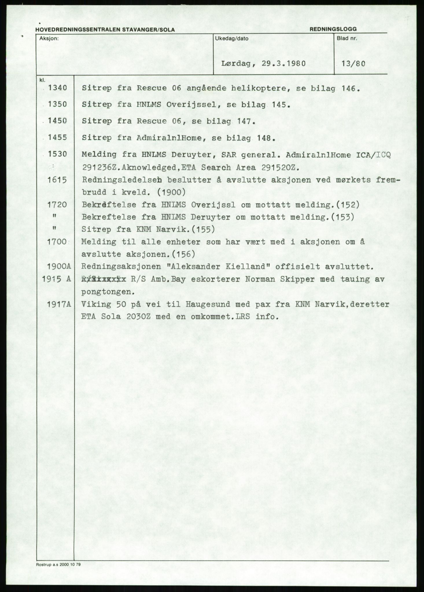 Justisdepartementet, Granskningskommisjonen ved Alexander Kielland-ulykken 27.3.1980, AV/RA-S-1165/D/L0017: P Hjelpefartøy (Doku.liste + P1-P6 av 6)/Q Hovedredningssentralen (Q0-Q27 av 27), 1980-1981, p. 539