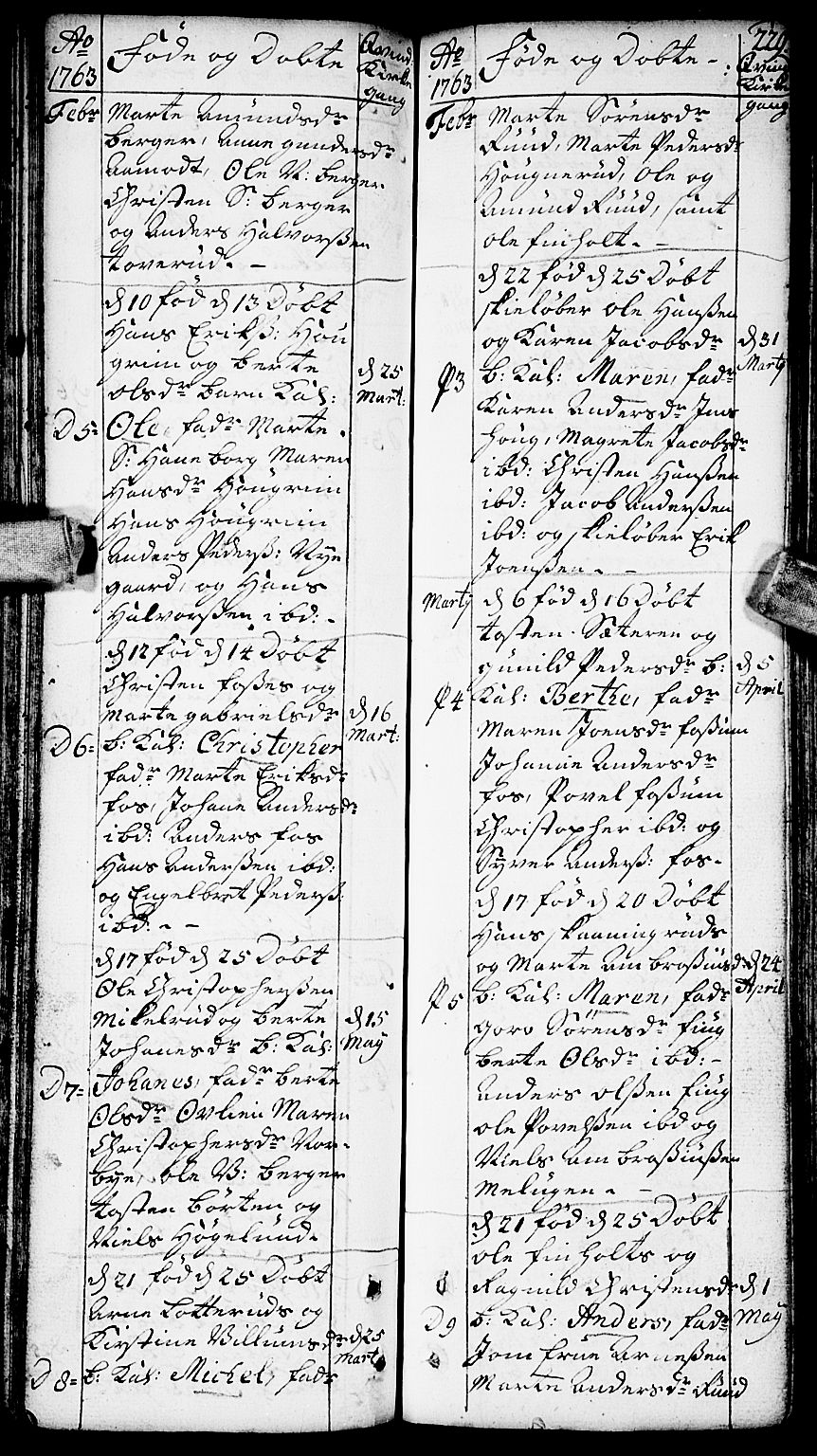 Aurskog prestekontor Kirkebøker, AV/SAO-A-10304a/F/Fa/L0002: Parish register (official) no. I 2, 1735-1766, p. 229