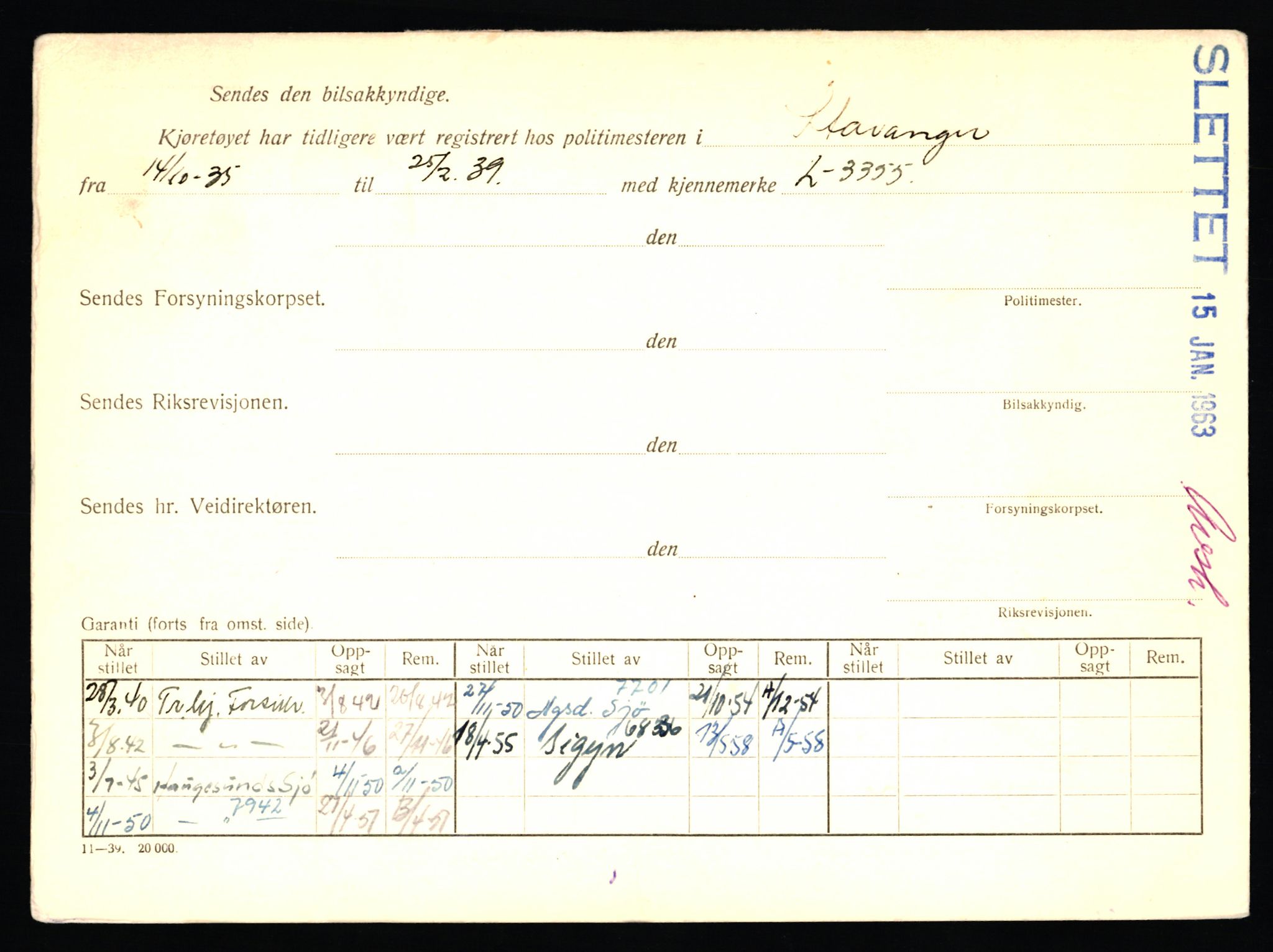 Stavanger trafikkstasjon, AV/SAST-A-101942/0/F/L0027: L-14600 - L-15149, 1930-1971, p. 890