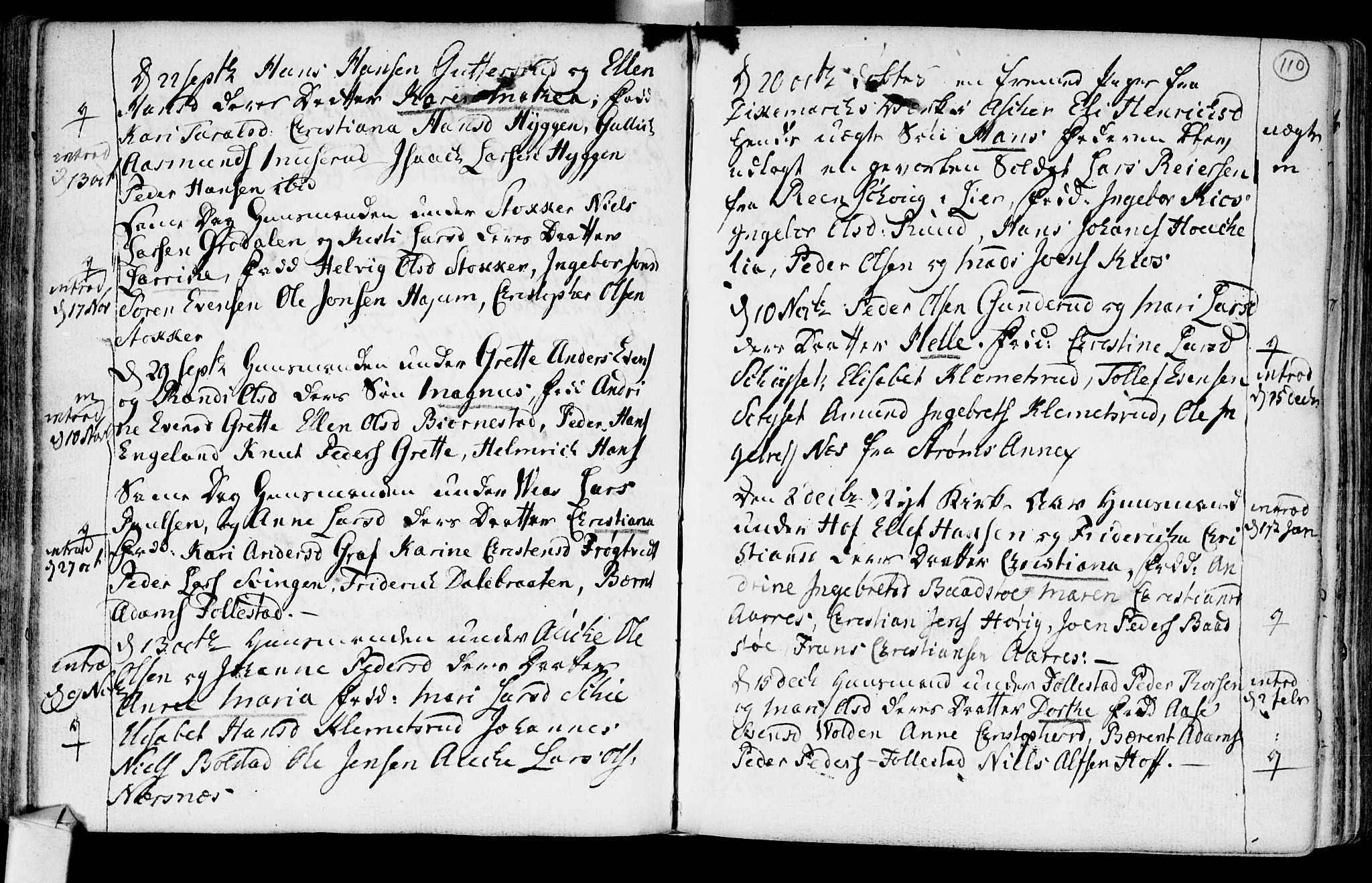 Røyken kirkebøker, AV/SAKO-A-241/F/Fa/L0003: Parish register (official) no. 3, 1782-1813, p. 110