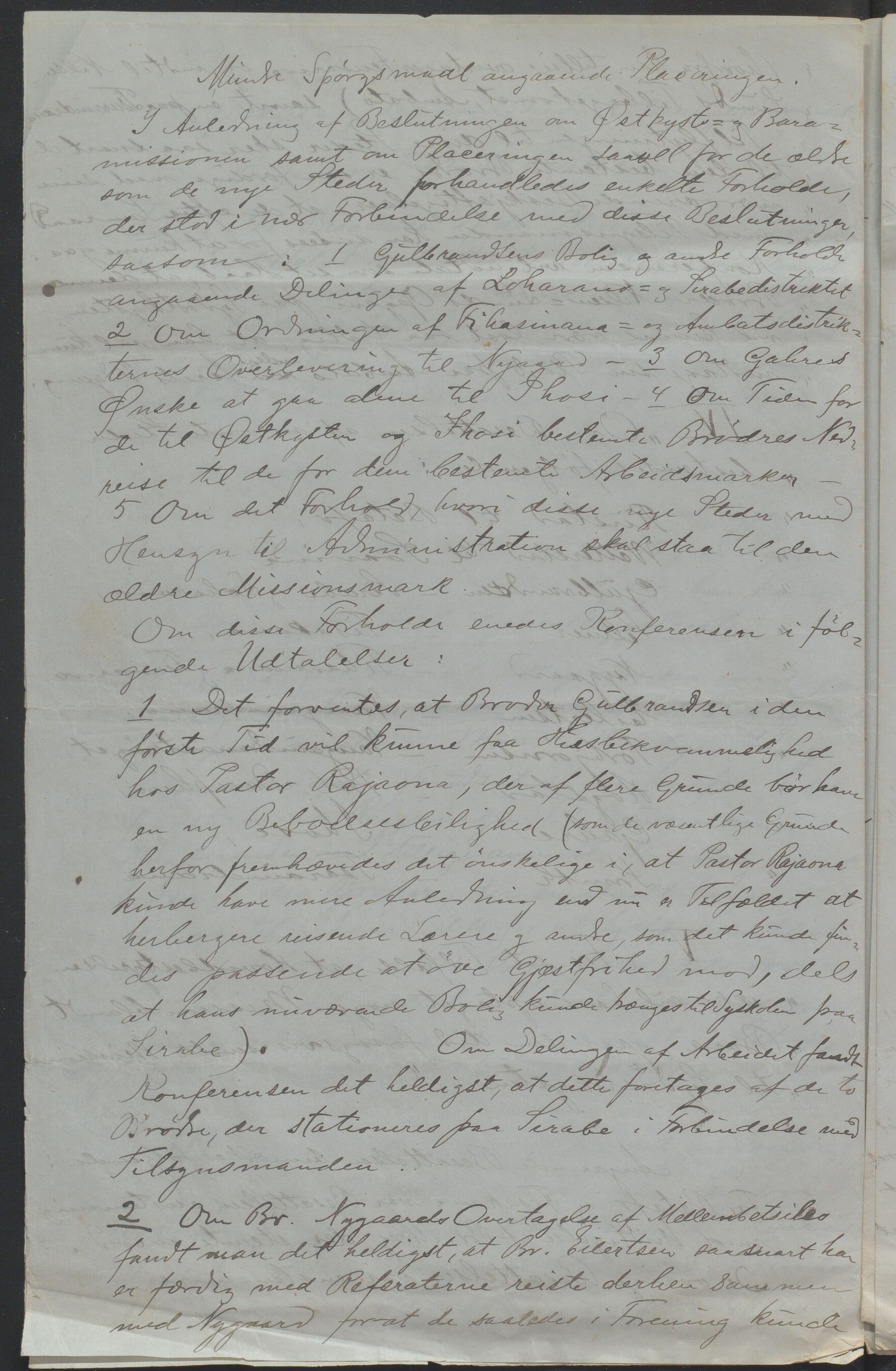 Det Norske Misjonsselskap - hovedadministrasjonen, VID/MA-A-1045/D/Da/Daa/L0037/0006: Konferansereferat og årsberetninger / Konferansereferat fra Madagaskar Innland., 1888