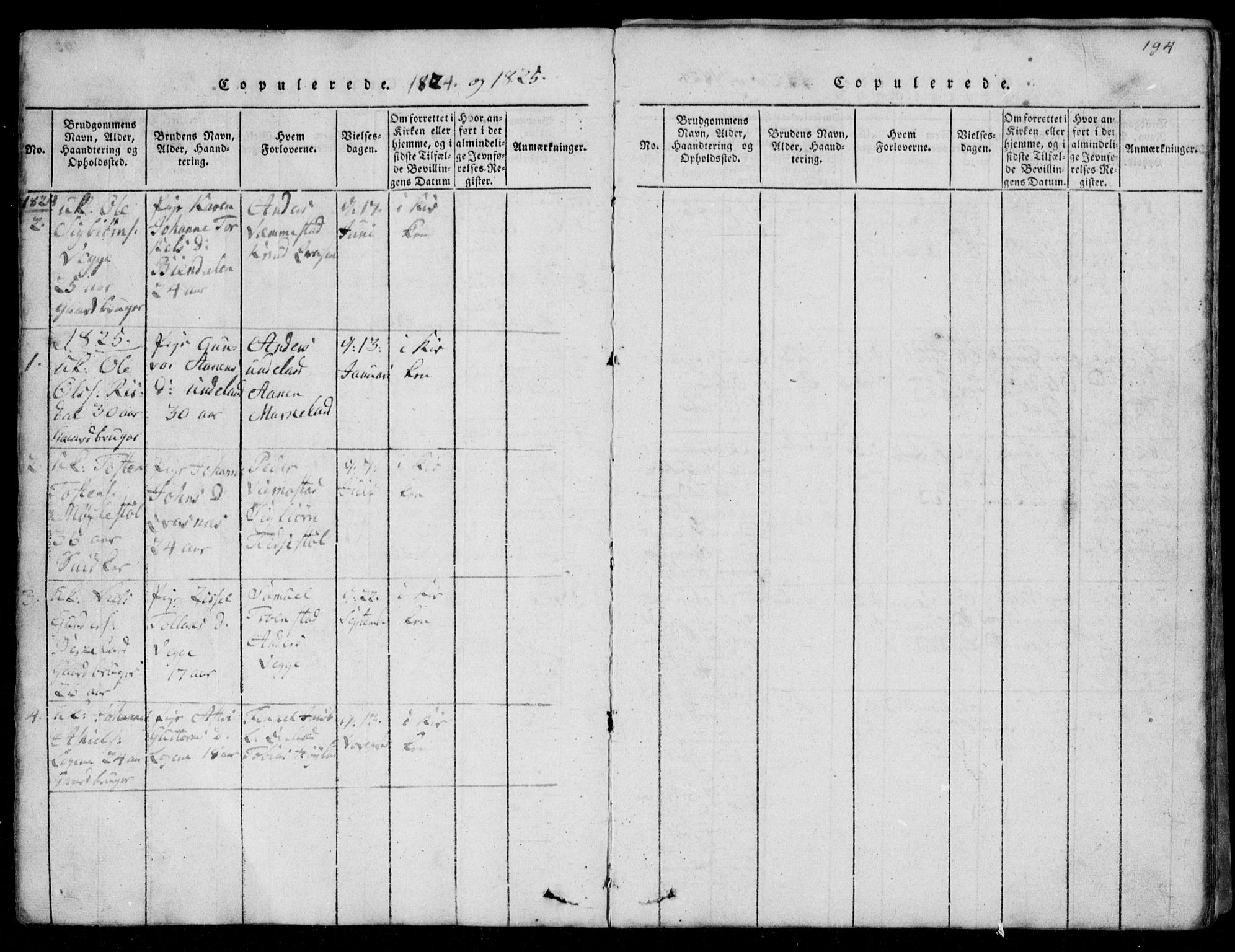 Lyngdal sokneprestkontor, AV/SAK-1111-0029/F/Fb/Fbb/L0001: Parish register (copy) no. B 1, 1816-1900, p. 194