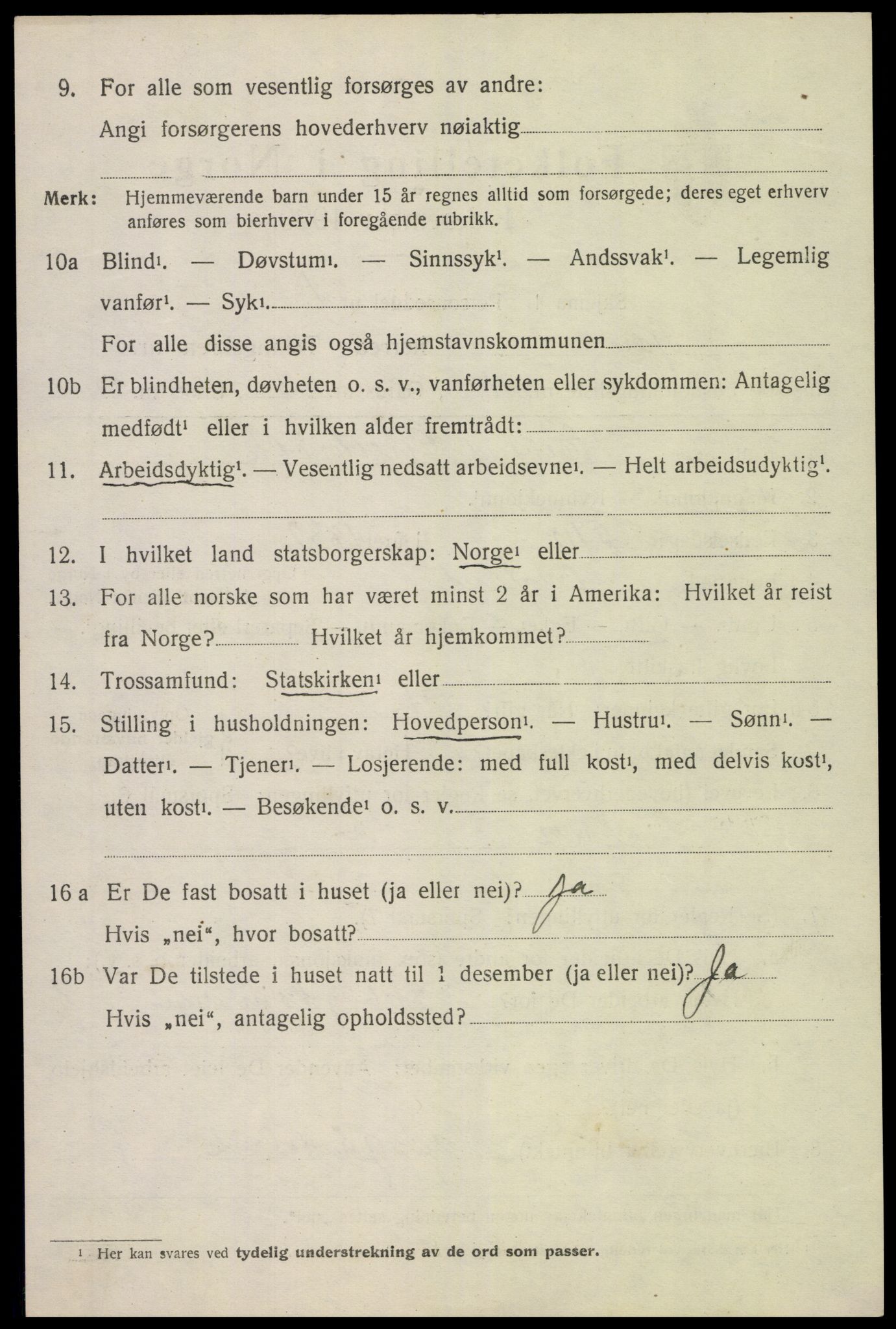 SAK, 1920 census for Fjære, 1920, p. 8208