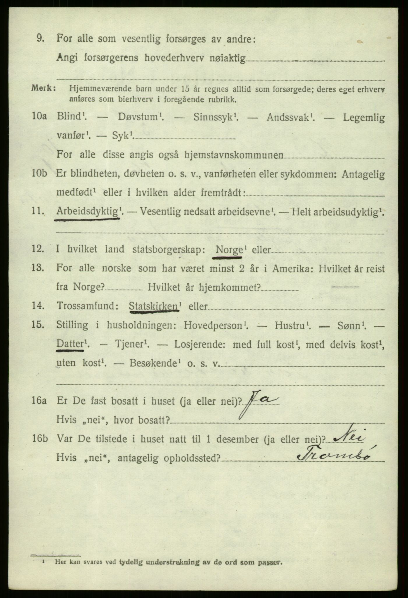 SAB, 1920 census for Kinn, 1920, p. 3444