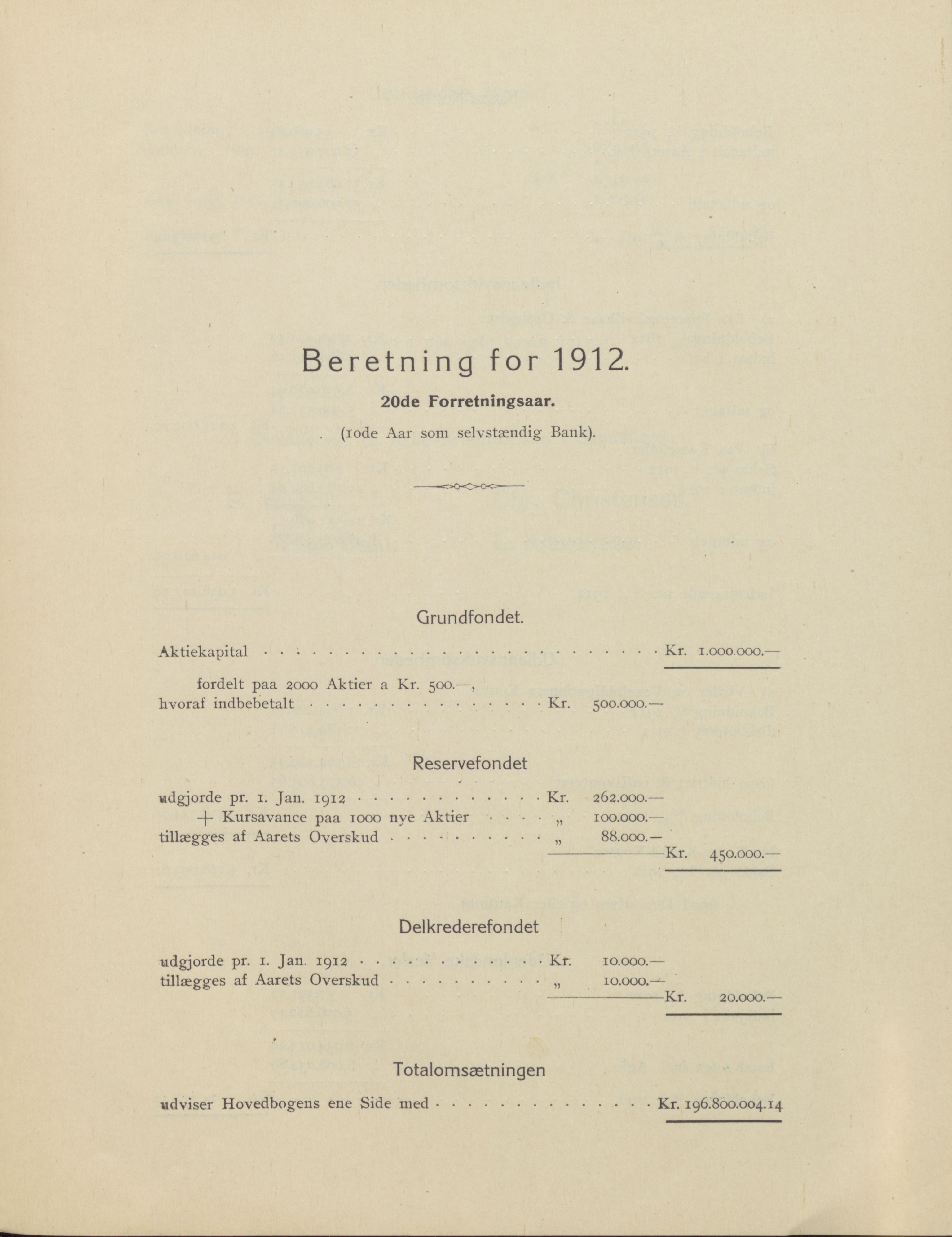 Privatbanken i Sandefjord AS, VEMU/ARS-A-1256/X/L0001: Årsberetninger, 1912-1929, p. 5