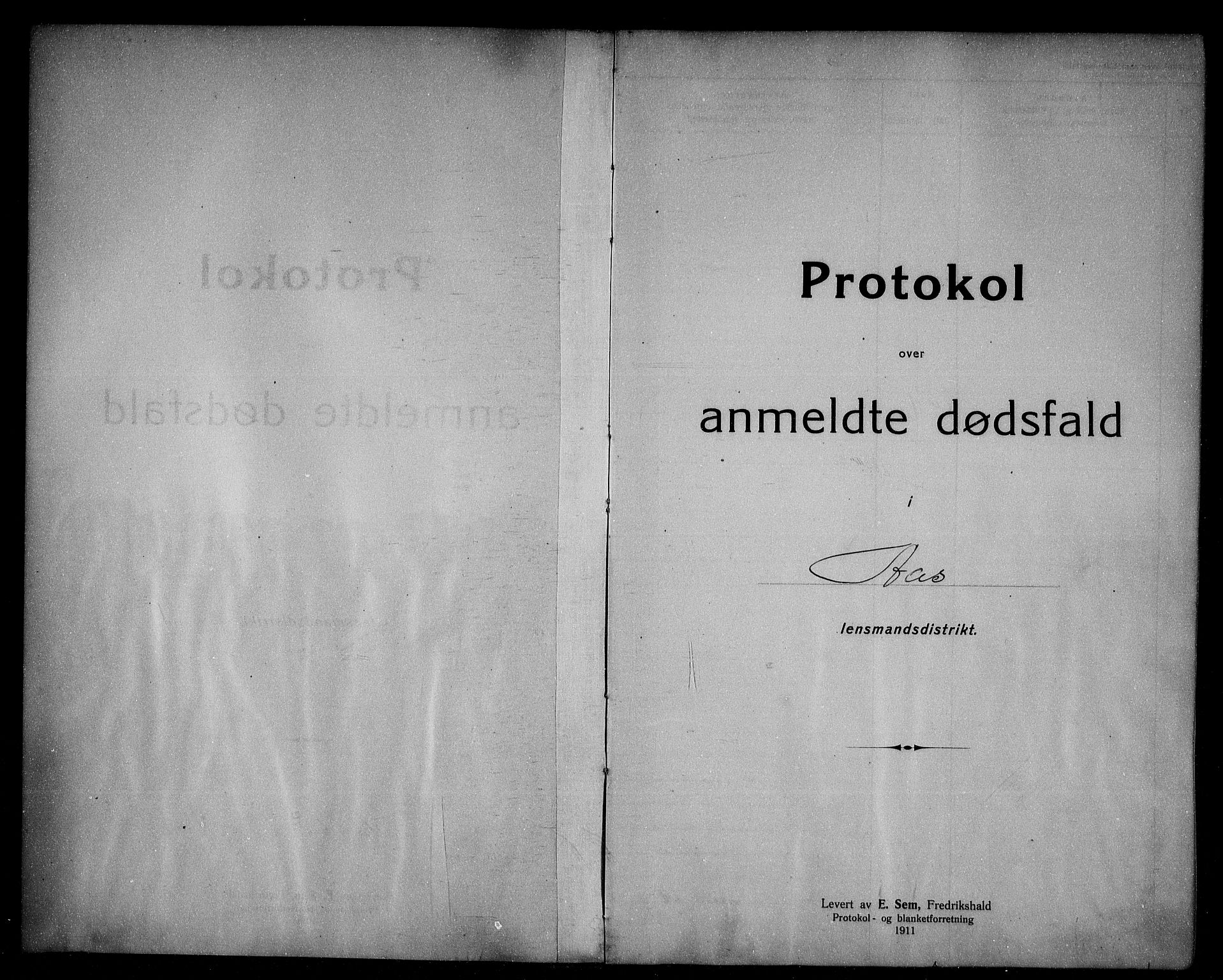 Ås lensmannskontor, SAO/A-10012/H/Ha/L0001: Dødsfallsprotokoll, 1912-1932