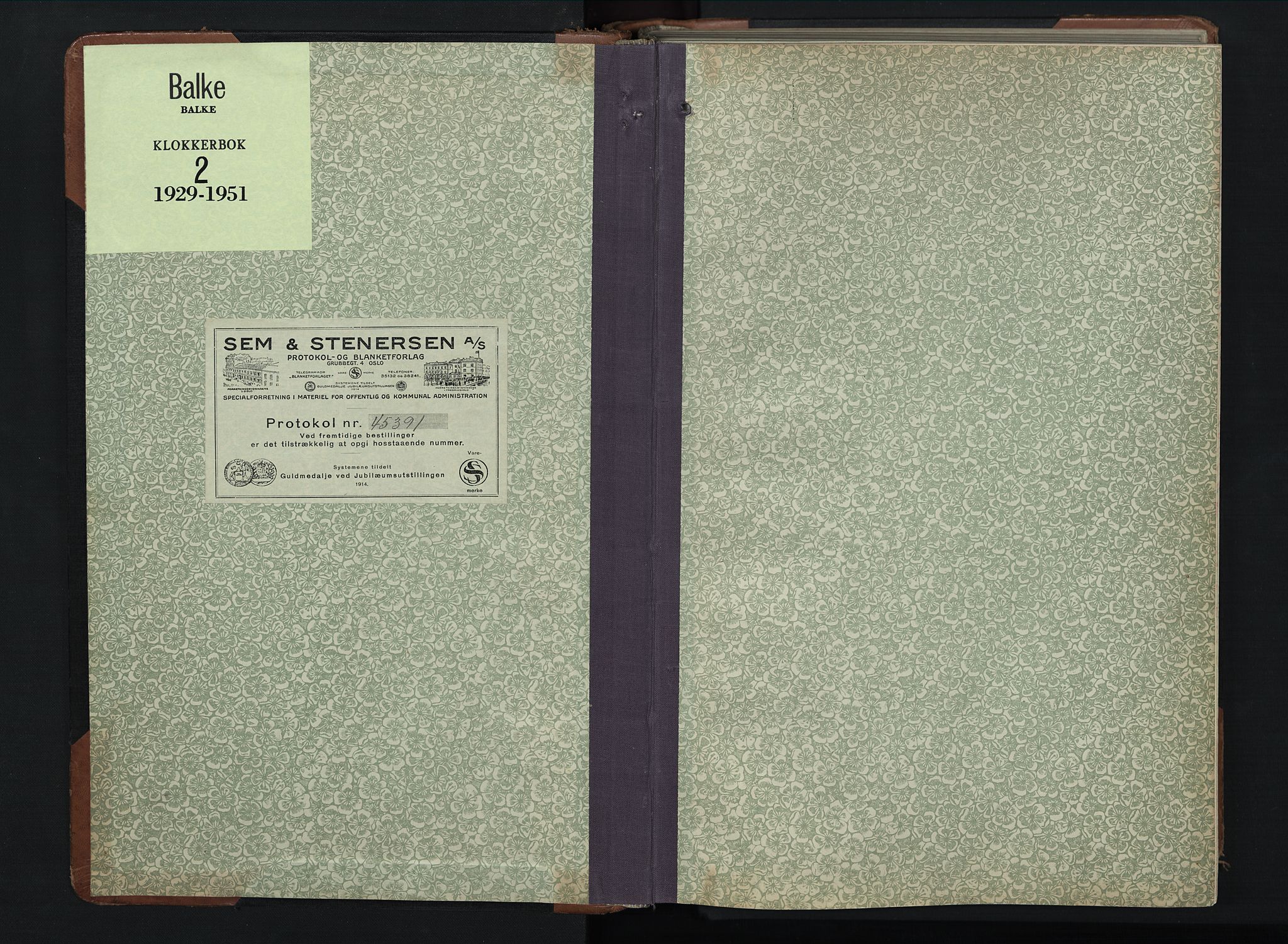 Balke prestekontor, SAH/PREST-106/H/Ha/Hab/L0002: Parish register (copy) no. 2, 1929-1951