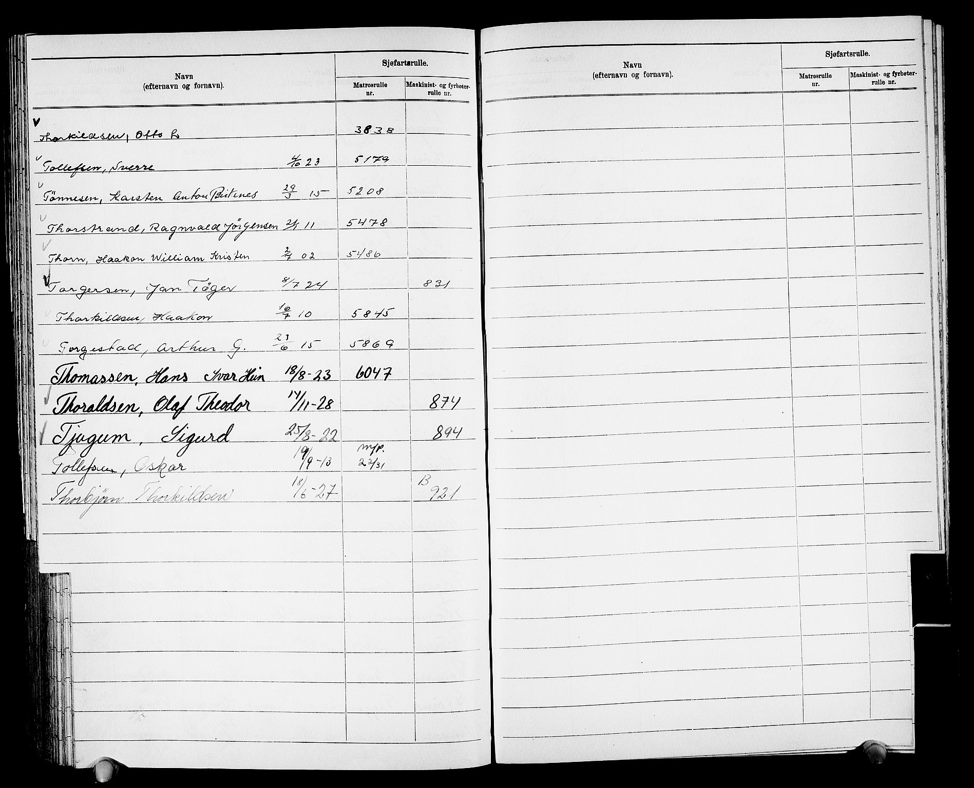 Drammen innrulleringsdistrikt, SAKO/A-781/G/Ga/L0002: Navneregister til rullene, 1940, p. 187