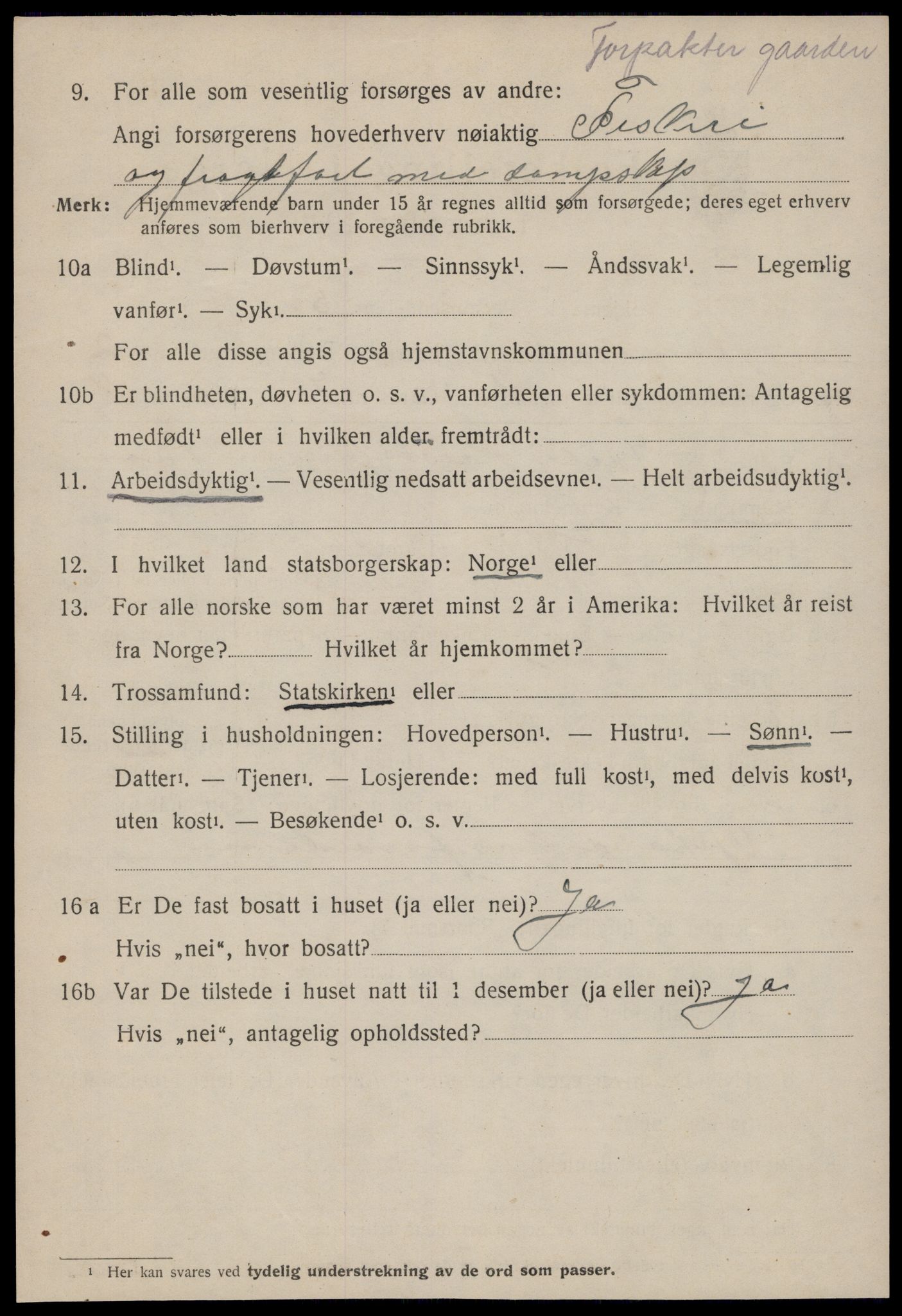 SAT, 1920 census for Åsskard, 1920, p. 1200