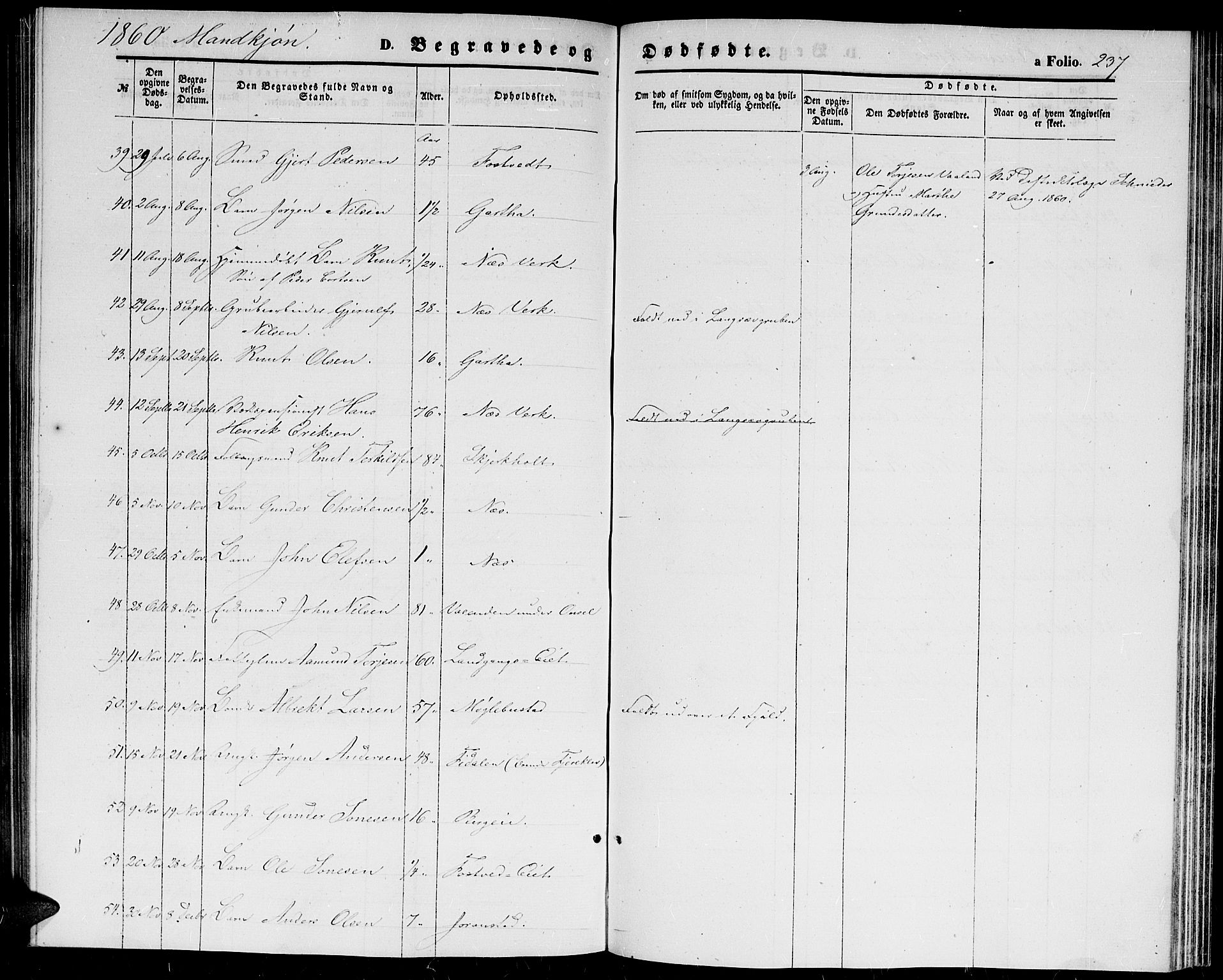 Holt sokneprestkontor, AV/SAK-1111-0021/F/Fb/L0008: Parish register (copy) no. B 8, 1858-1871, p. 237