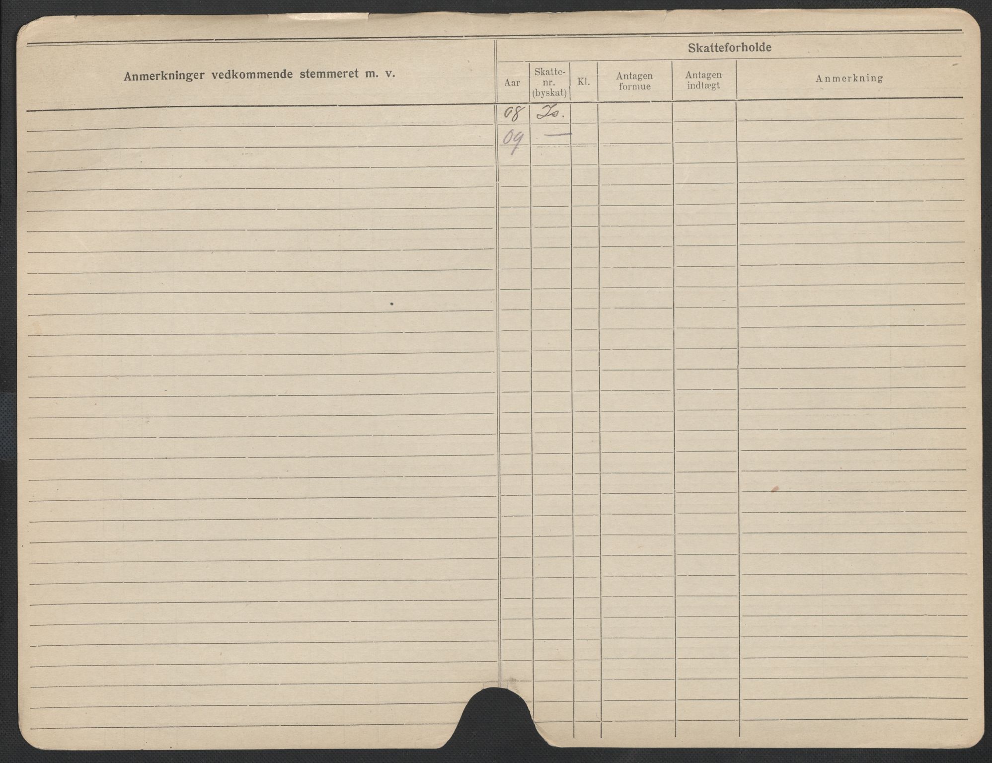 Oslo folkeregister, Registerkort, AV/SAO-A-11715/F/Fa/Fac/L0011: Menn, 1906-1914, p. 1123b