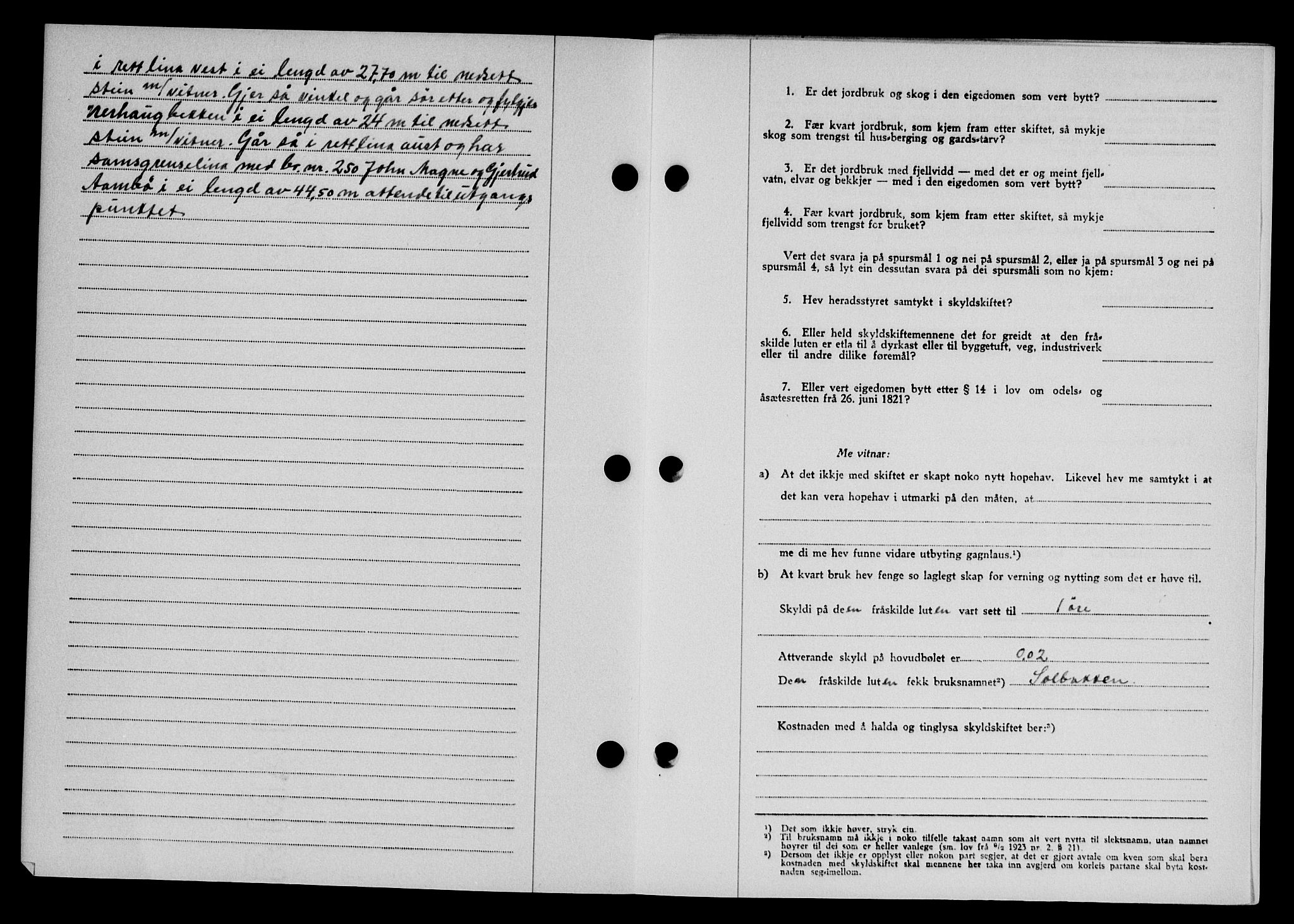 Karmsund sorenskriveri, SAST/A-100311/01/II/IIB/L0090: Mortgage book no. 70A, 1947-1947, Diary no: : 2121/1947