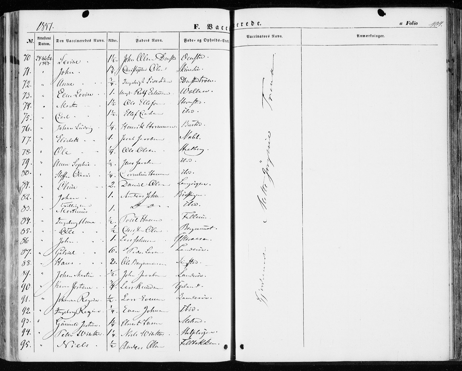 Ministerialprotokoller, klokkerbøker og fødselsregistre - Sør-Trøndelag, SAT/A-1456/646/L0611: Parish register (official) no. 646A09, 1848-1857, p. 404