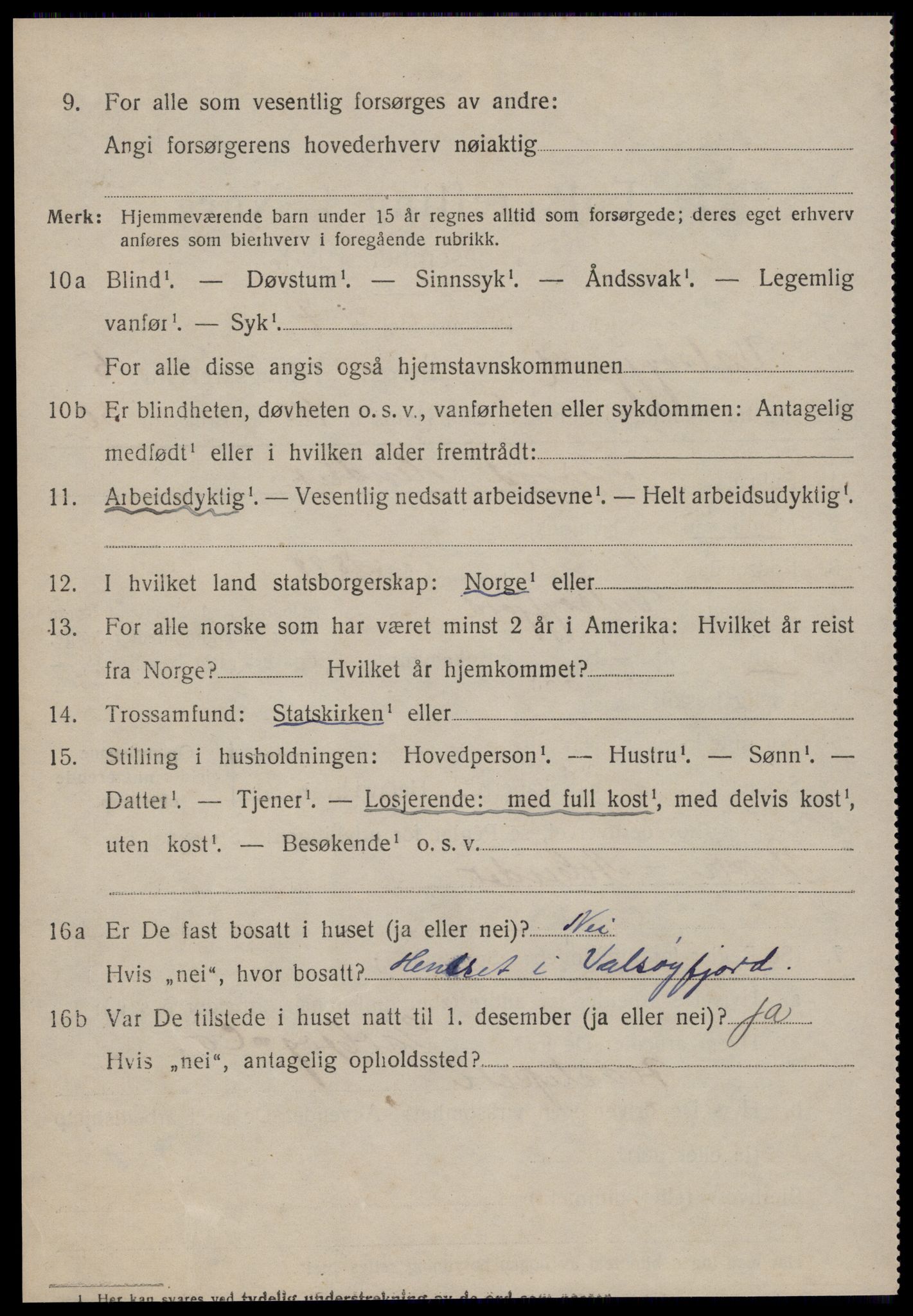 SAT, 1920 census for Valsøyfjord, 1920, p. 2392