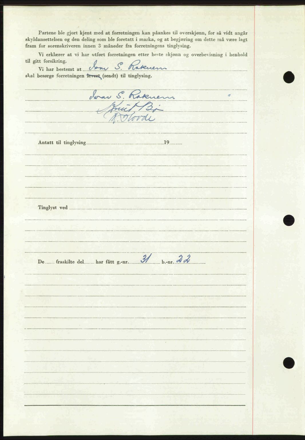 Romsdal sorenskriveri, AV/SAT-A-4149/1/2/2C: Mortgage book no. A34, 1950-1950, Diary no: : 2869/1950