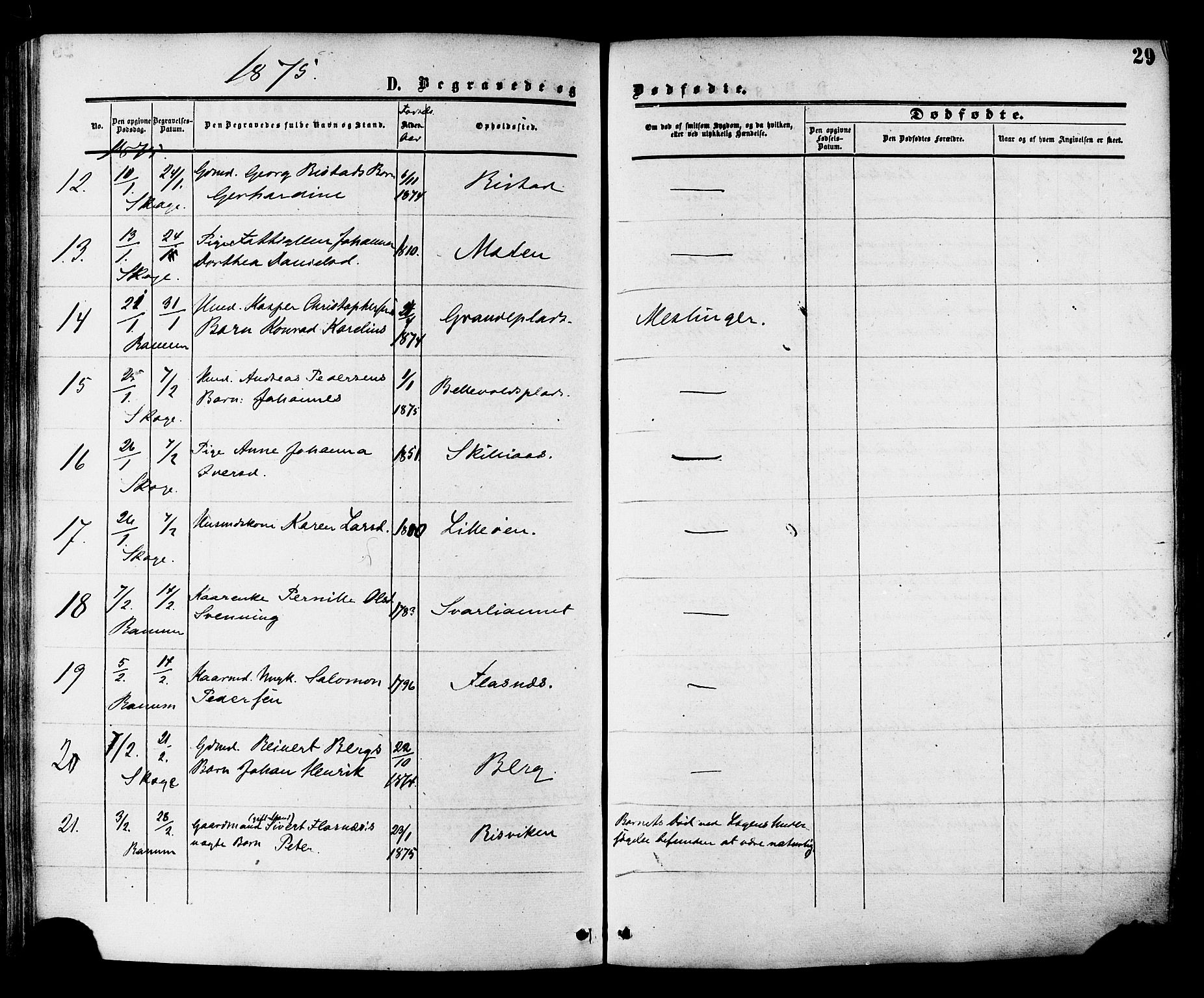 Ministerialprotokoller, klokkerbøker og fødselsregistre - Nord-Trøndelag, SAT/A-1458/764/L0553: Parish register (official) no. 764A08, 1858-1880, p. 29