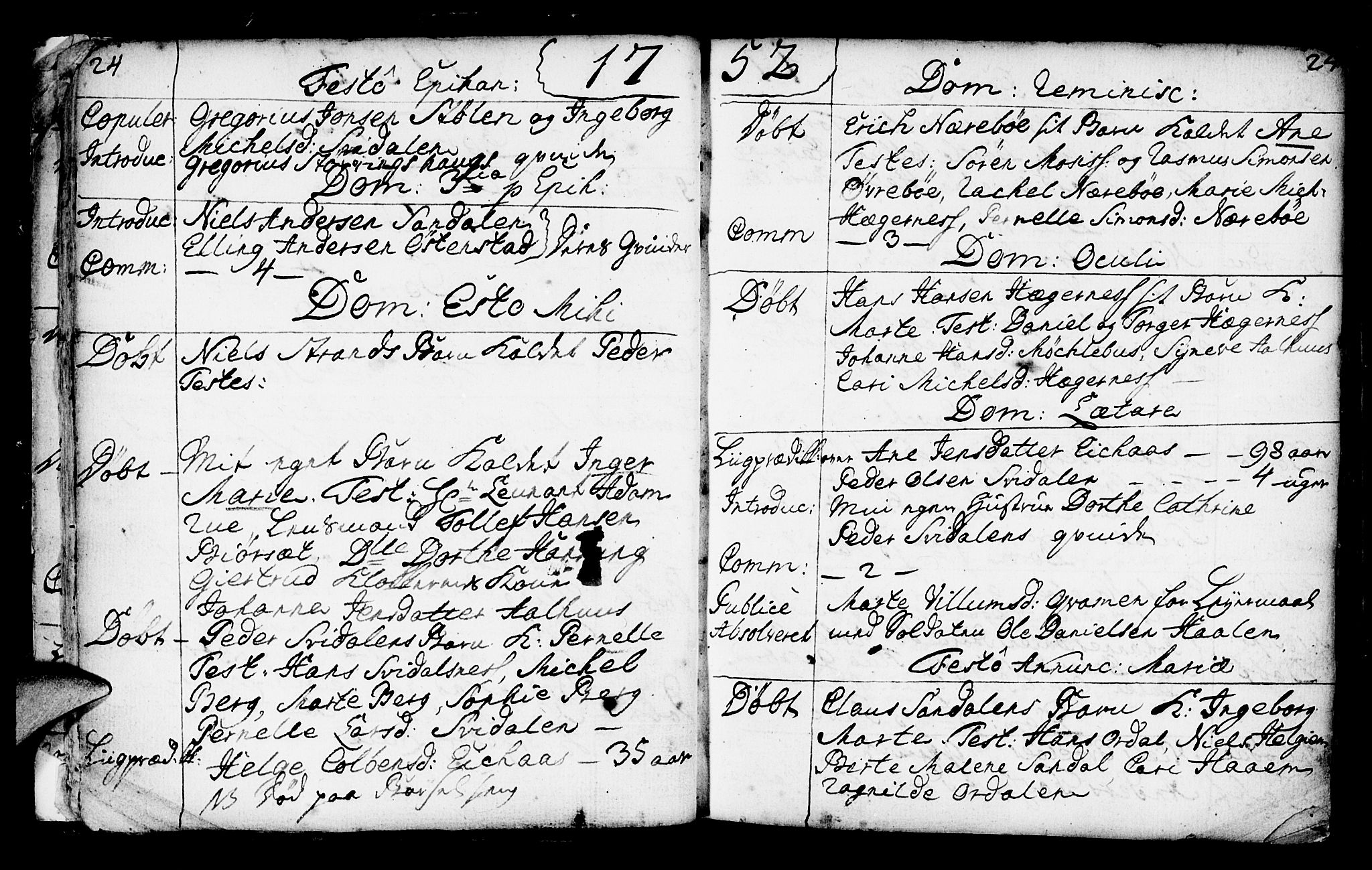 Jølster sokneprestembete, AV/SAB-A-80701/H/Haa/Haaa/L0003: Parish register (official) no. A 3, 1748-1789, p. 24-25