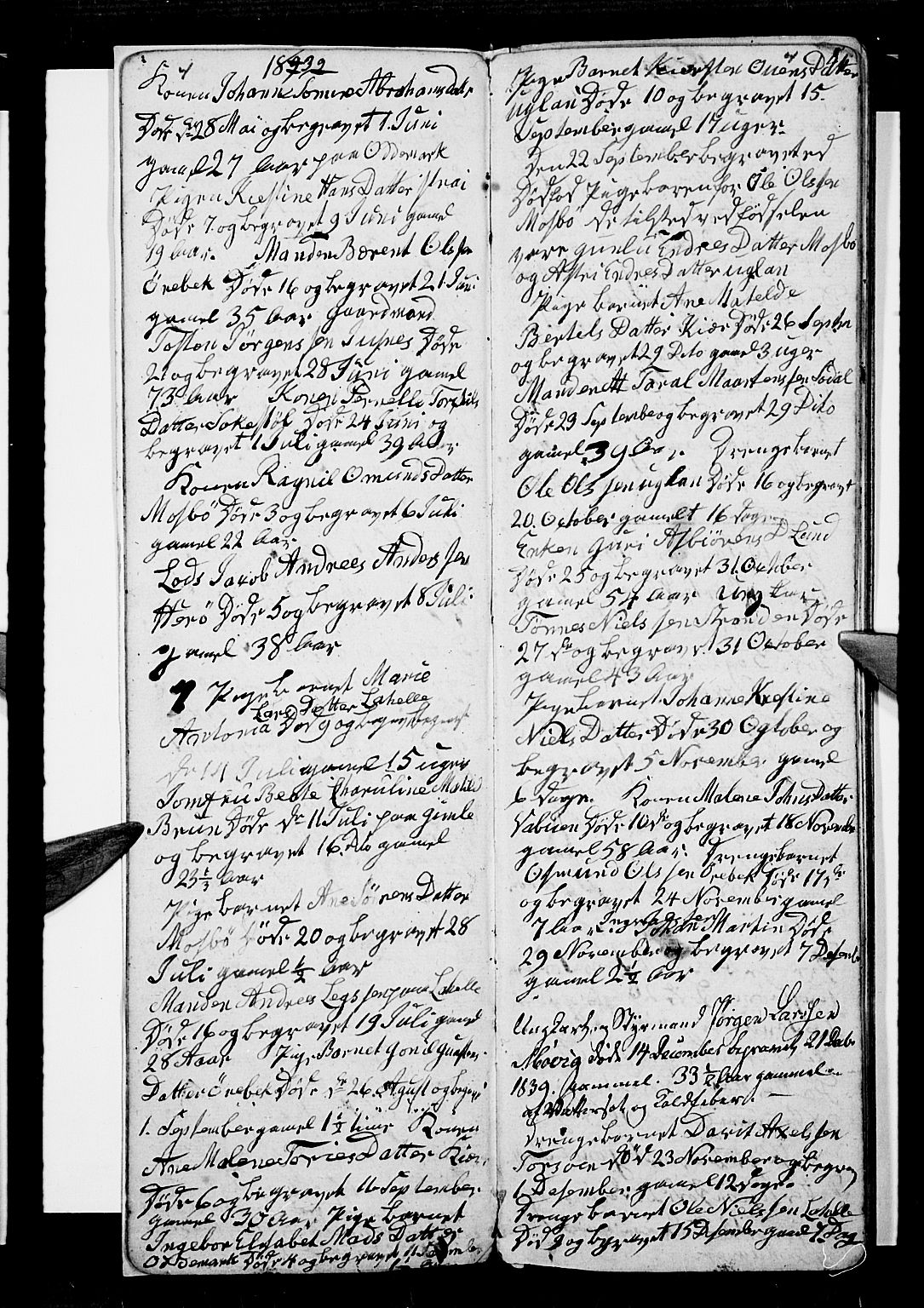Oddernes sokneprestkontor, SAK/1111-0033/F/Fb/Fba/L0004: Parish register (copy) no. B 4, 1837-1846, p. 4