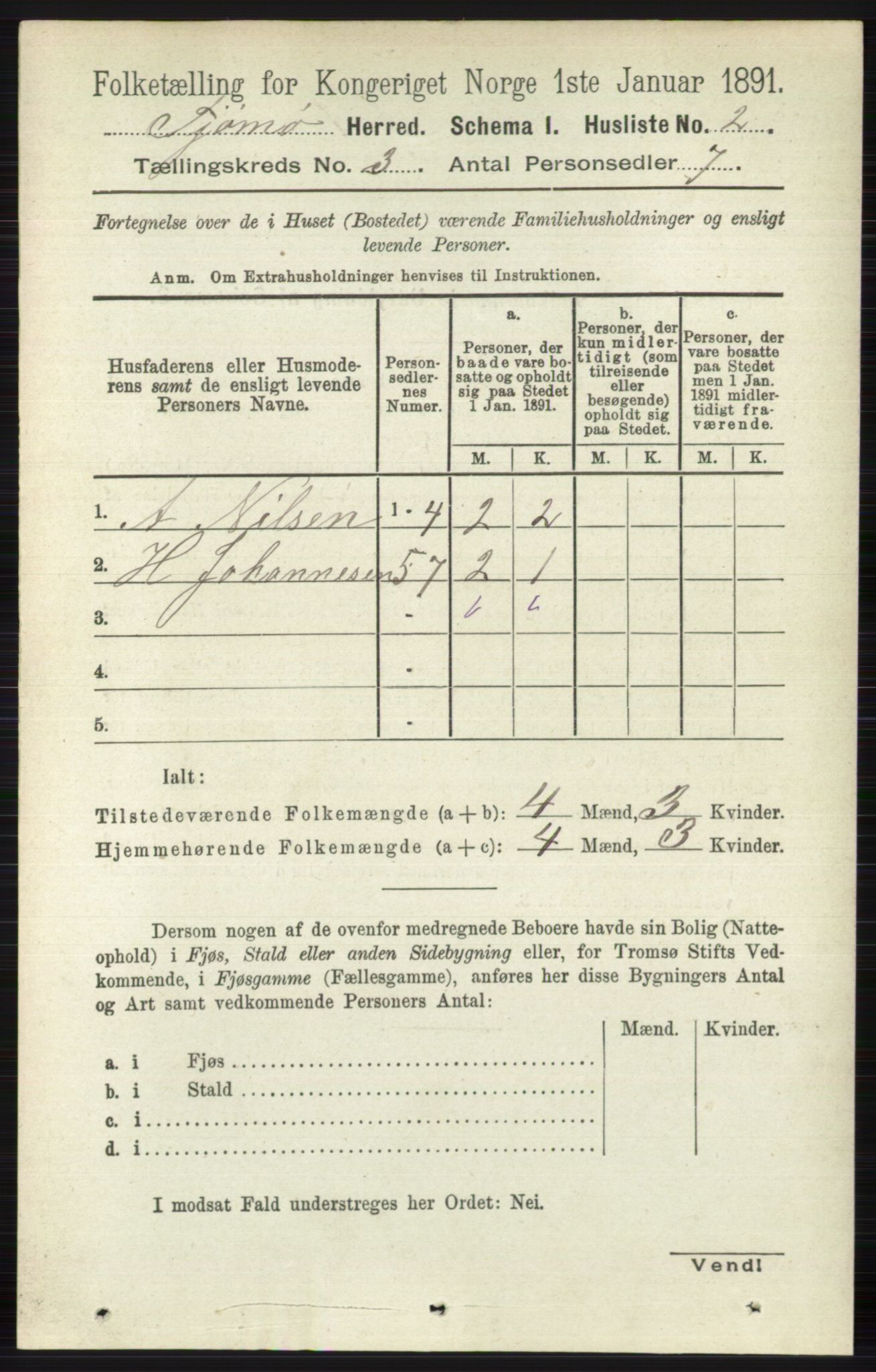 RA, 1891 census for 0723 Tjøme, 1891, p. 805