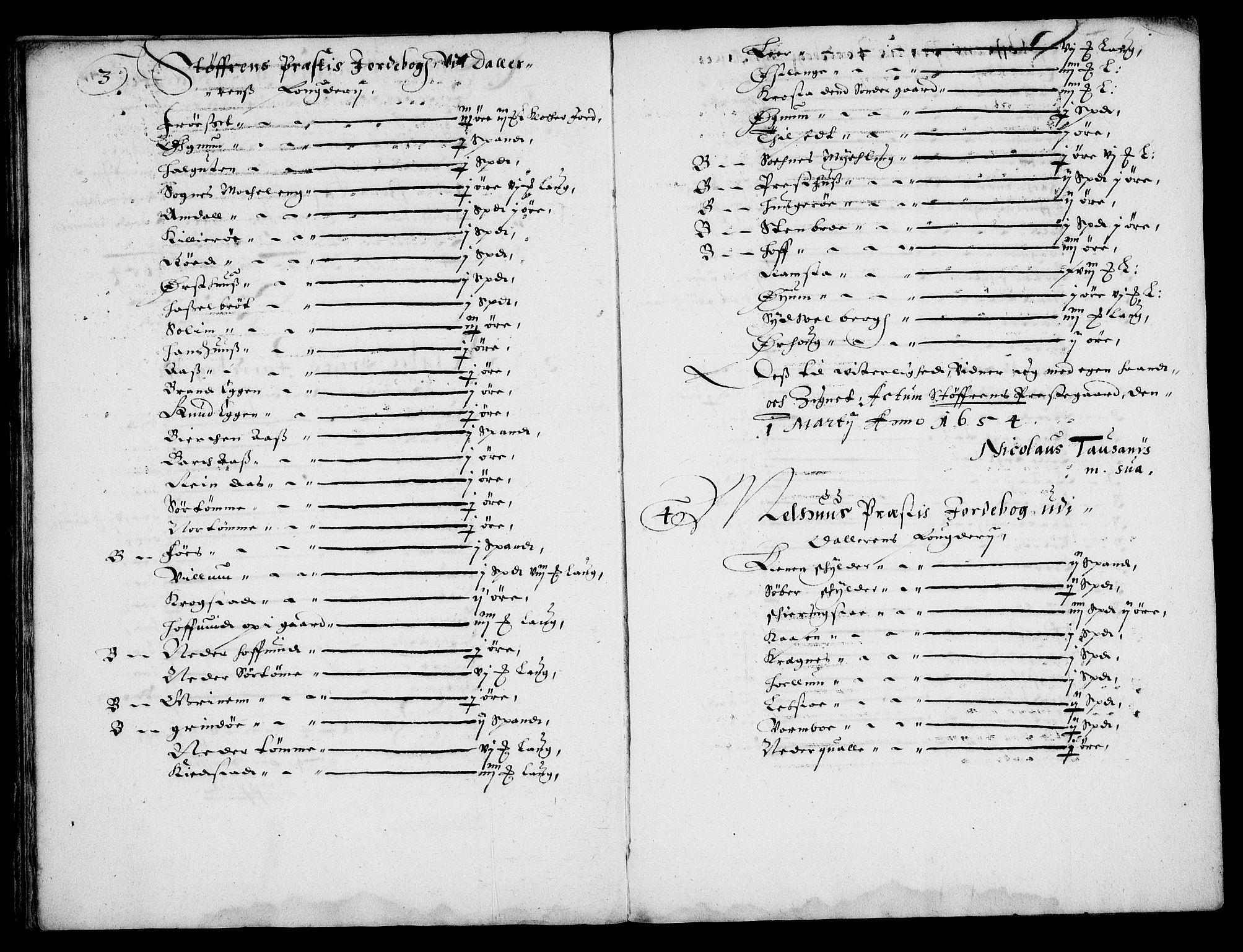 Rentekammeret inntil 1814, Realistisk ordnet avdeling, AV/RA-EA-4070/Fc/Fca/L0004/0003: [Ca IV]  Trondheim stift / "Stichtens Bog", 1654