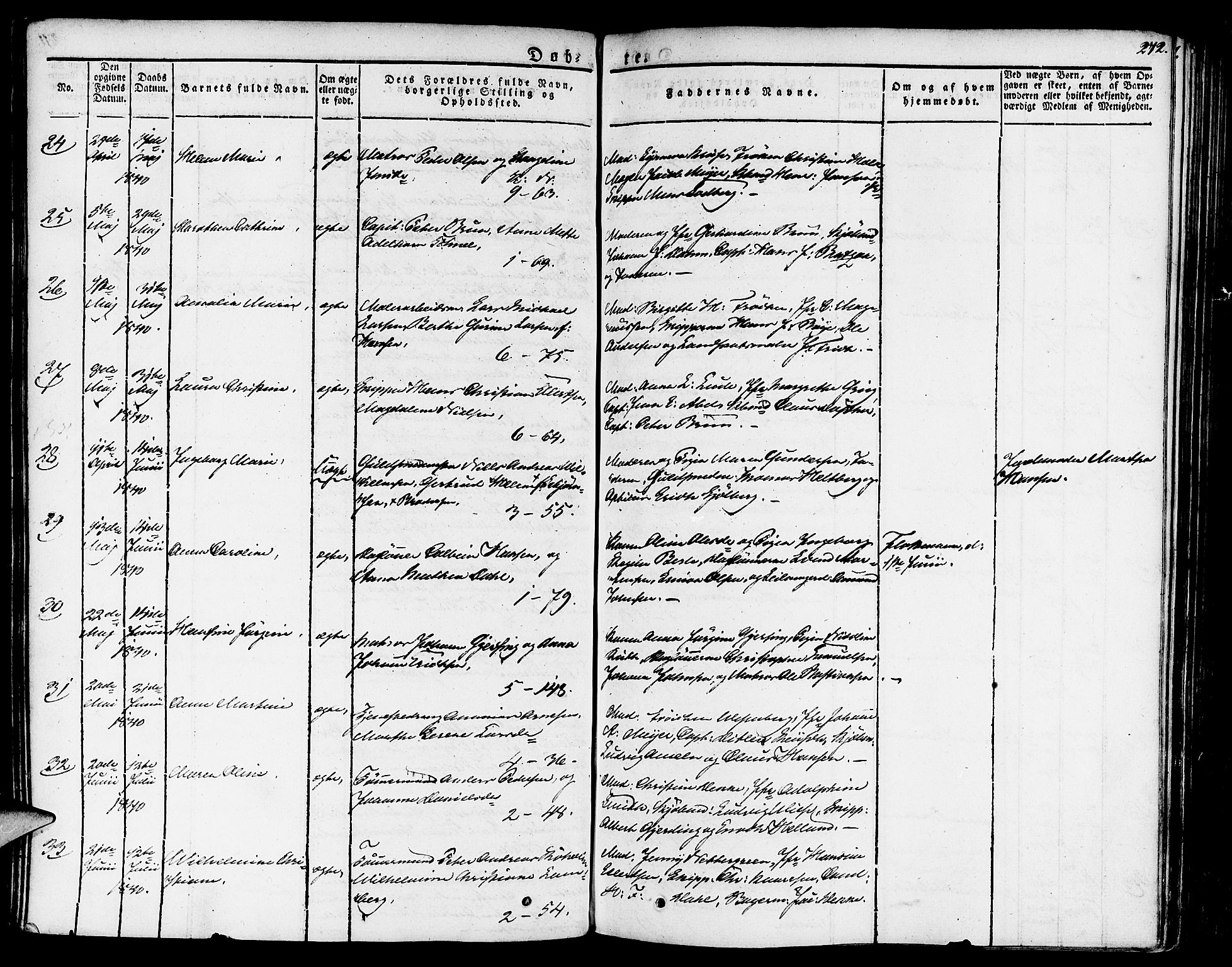 Nykirken Sokneprestembete, AV/SAB-A-77101/H/Haa/L0012: Parish register (official) no. A 12, 1821-1844, p. 272