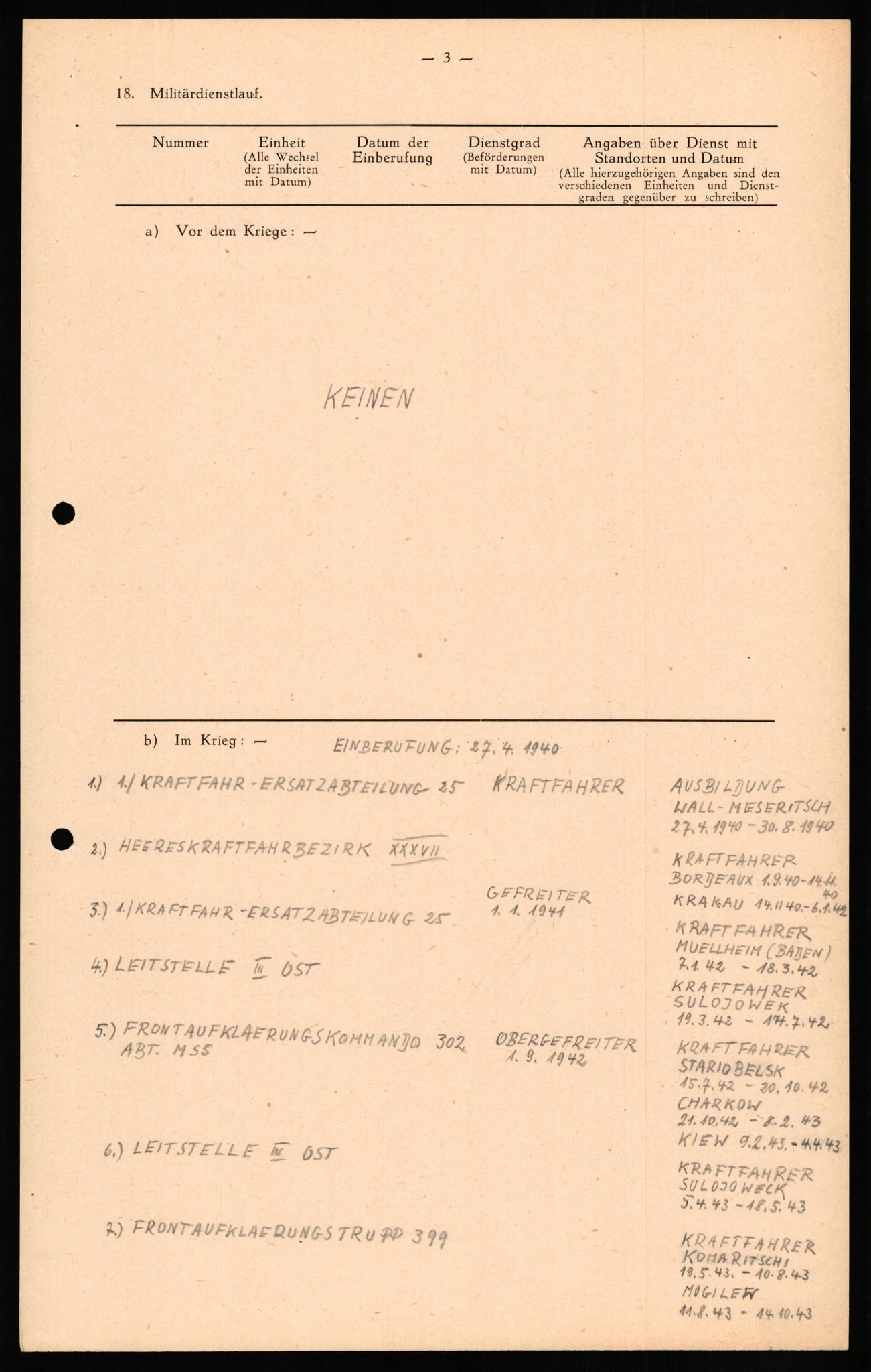 Forsvaret, Forsvarets overkommando II, AV/RA-RAFA-3915/D/Db/L0017: CI Questionaires. Tyske okkupasjonsstyrker i Norge. Tyskere., 1945-1946, p. 408