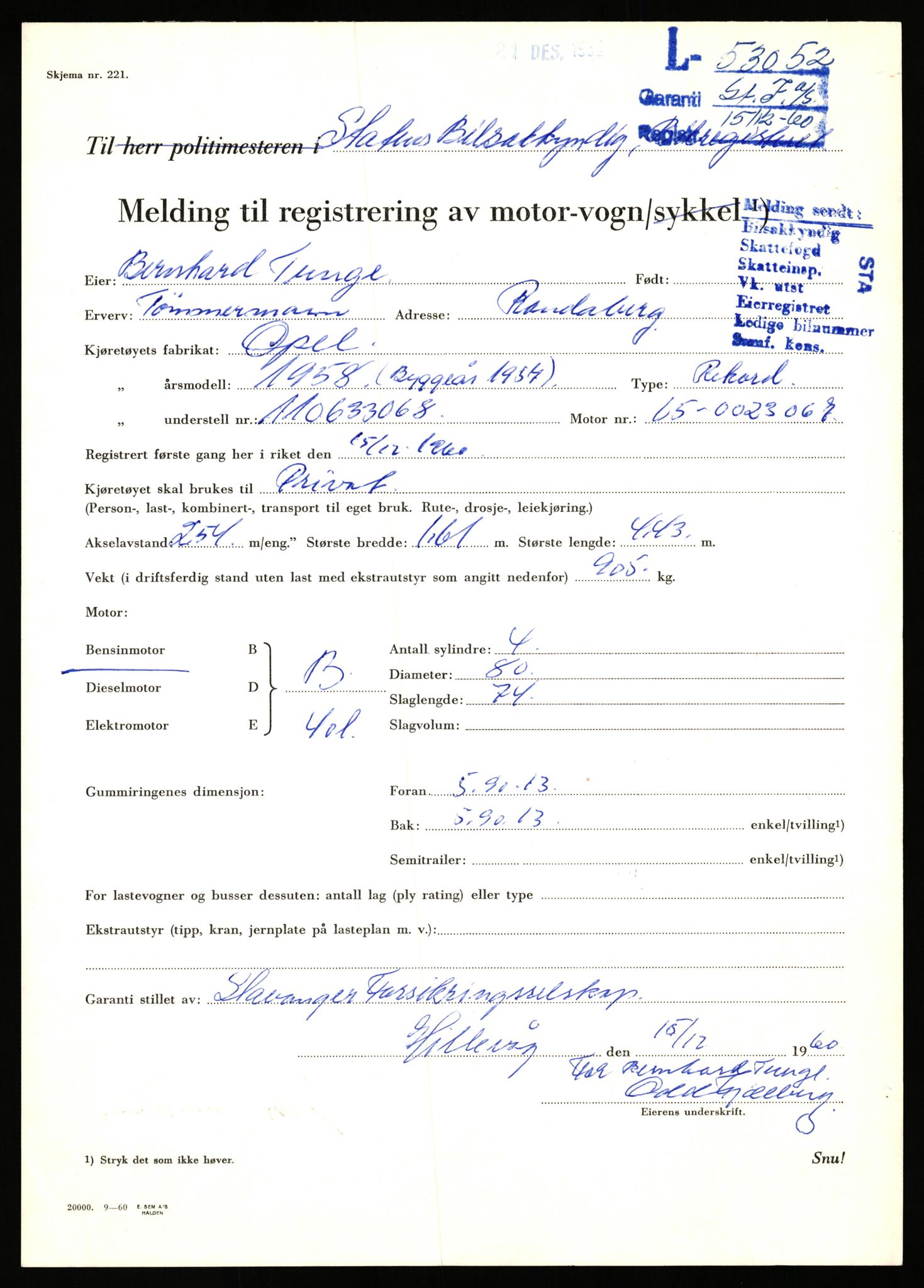 Stavanger trafikkstasjon, AV/SAST-A-101942/0/F/L0053: L-52900 - L-54199, 1930-1971, p. 433