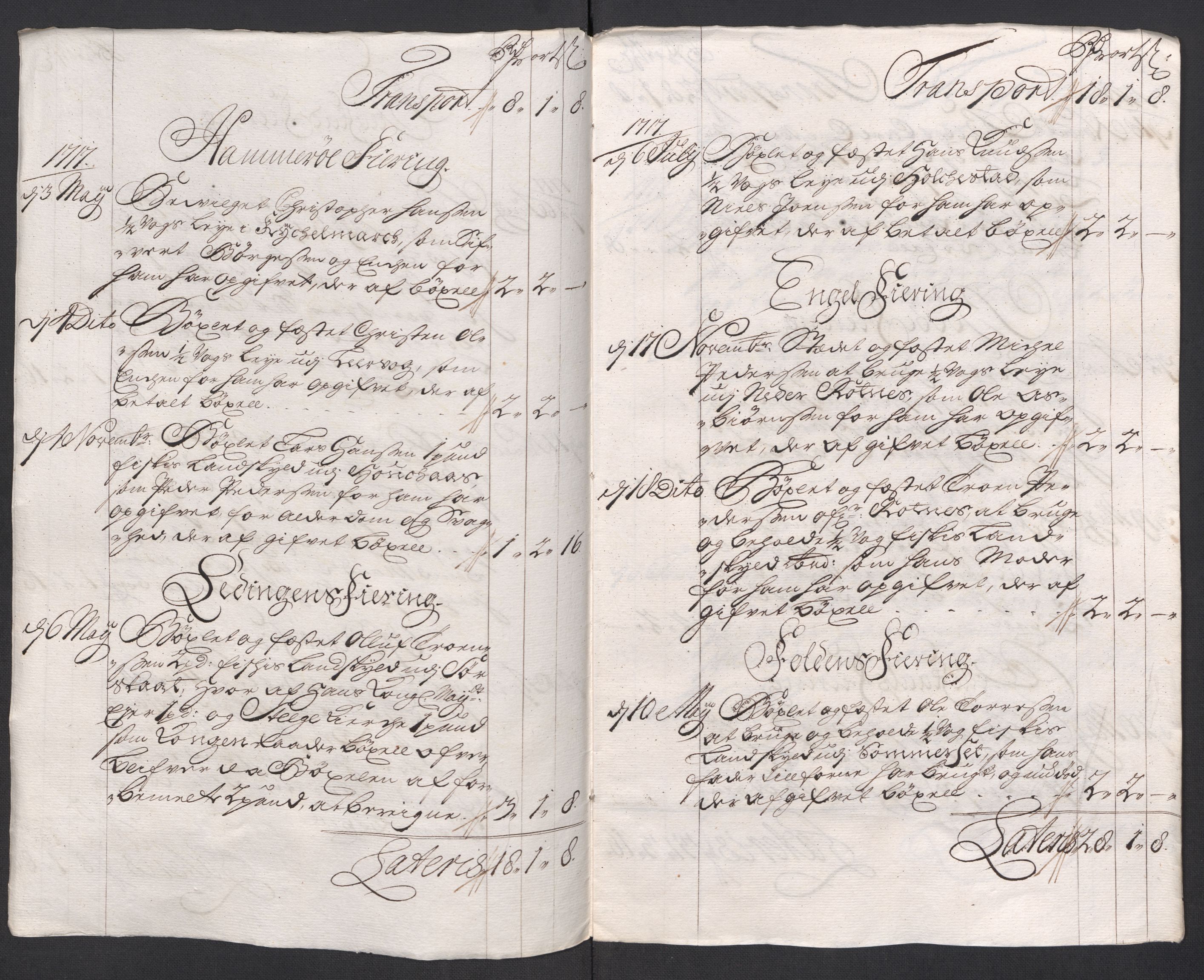 Rentekammeret inntil 1814, Reviderte regnskaper, Fogderegnskap, AV/RA-EA-4092/R66/L4587: Fogderegnskap Salten, 1717, p. 256