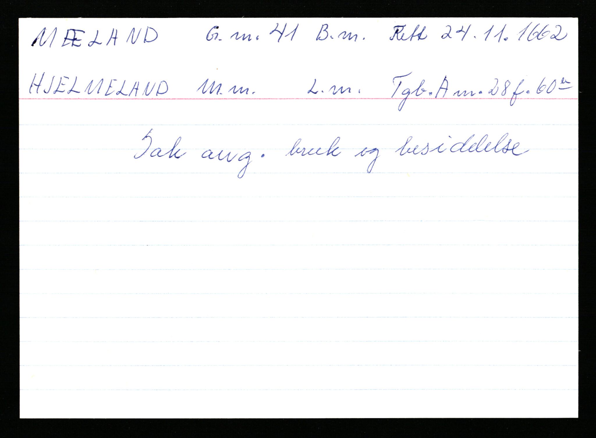 Statsarkivet i Stavanger, AV/SAST-A-101971/03/Y/Ym/L0040: Åstedskort sortert etter gårdsnavn: Mykje - Navrestad, 1600-1950, p. 189
