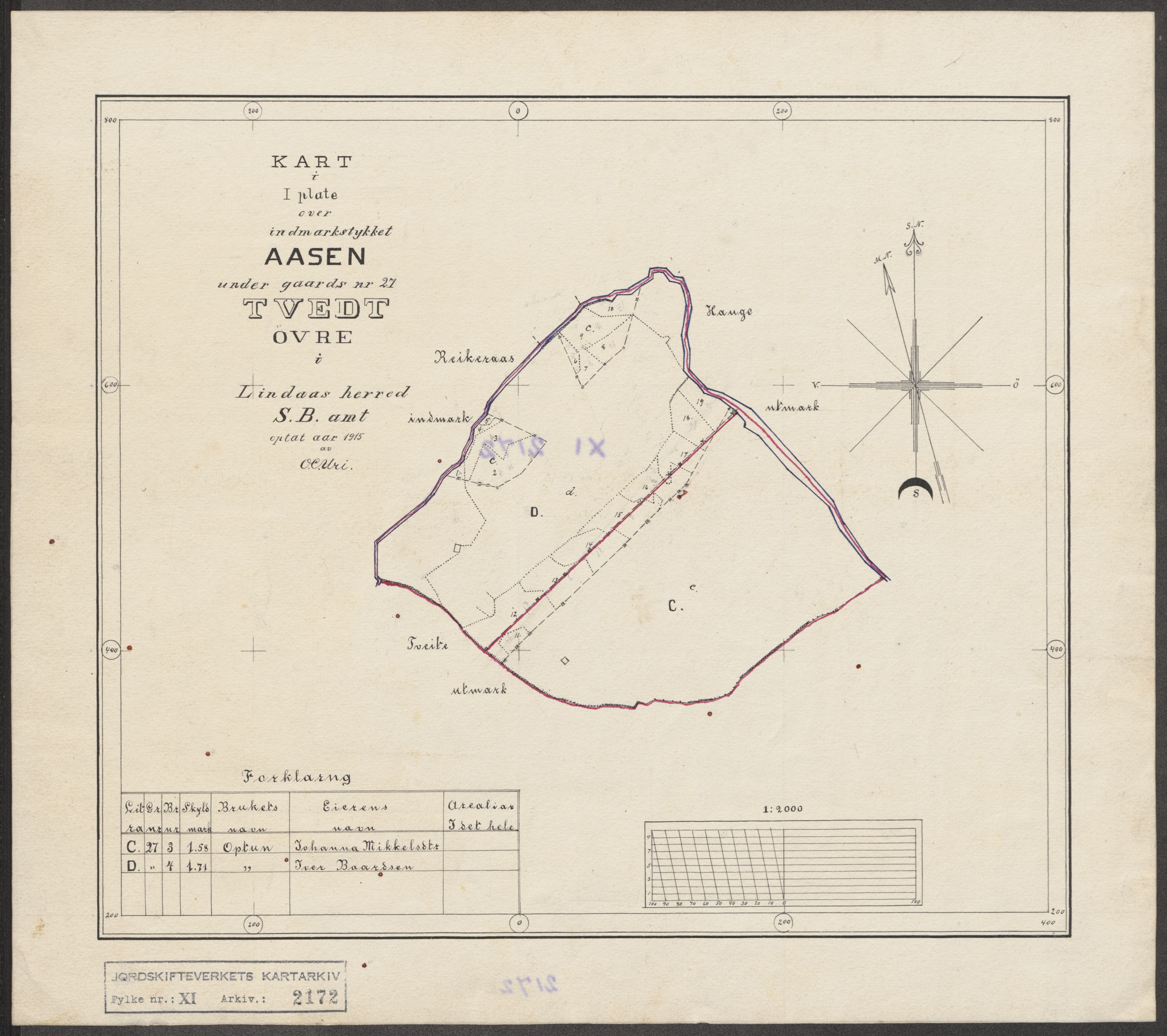 Jordskifteverkets kartarkiv, RA/S-3929/T, 1859-1988, p. 2412