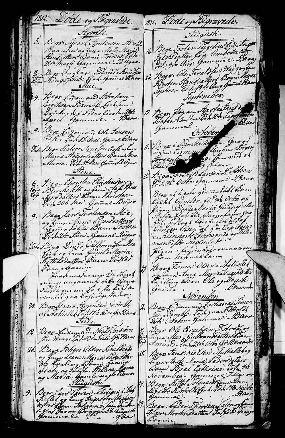 Bamble kirkebøker, AV/SAKO-A-253/G/Ga/L0004: Parish register (copy) no. I 4, 1808-1814