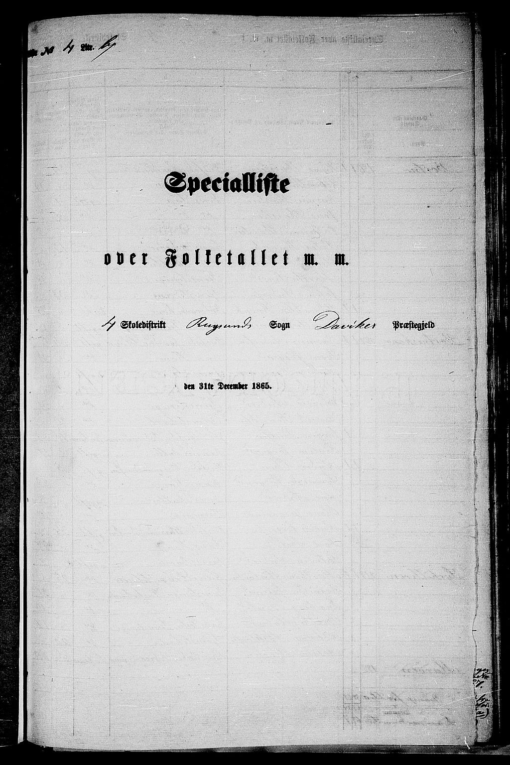 RA, 1865 census for Davik, 1865, p. 95