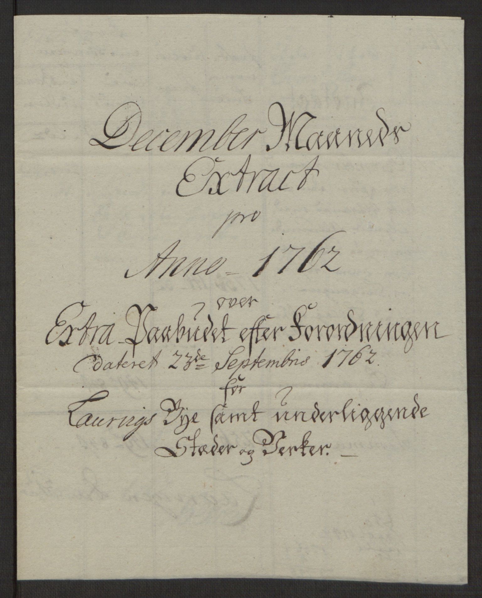 Rentekammeret inntil 1814, Reviderte regnskaper, Byregnskaper, AV/RA-EA-4066/R/Ri/L0183/0001: [I4] Kontribusjonsregnskap / Ekstraskatt, 1762-1768, p. 78