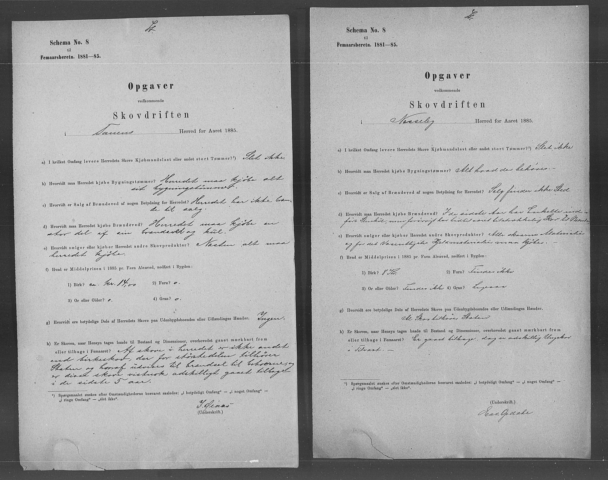 Statistisk sentralbyrå, Næringsøkonomiske emner, Generelt - Amtmennenes femårsberetninger, AV/RA-S-2233/F/Fa/L0060: --, 1881-1885, p. 477