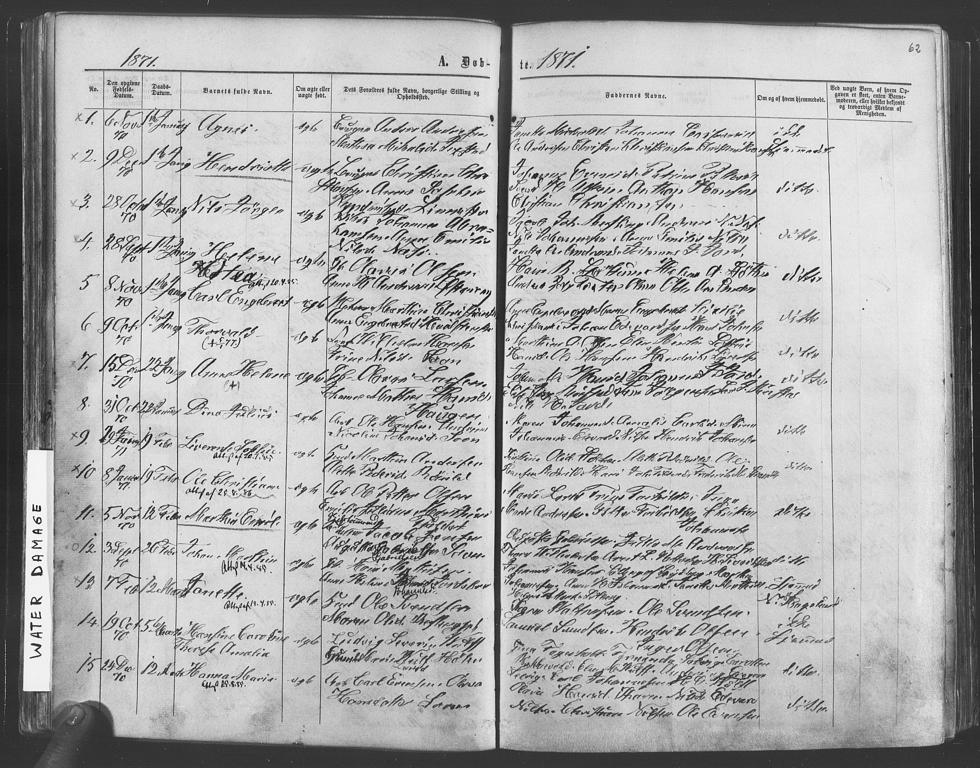 Vestby prestekontor Kirkebøker, SAO/A-10893/F/Fa/L0008: Parish register (official) no. I 8, 1863-1877, p. 62