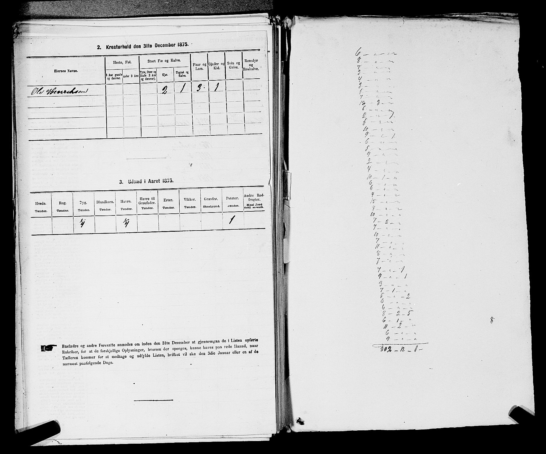 RA, 1875 census for 0224P Aurskog, 1875, p. 138