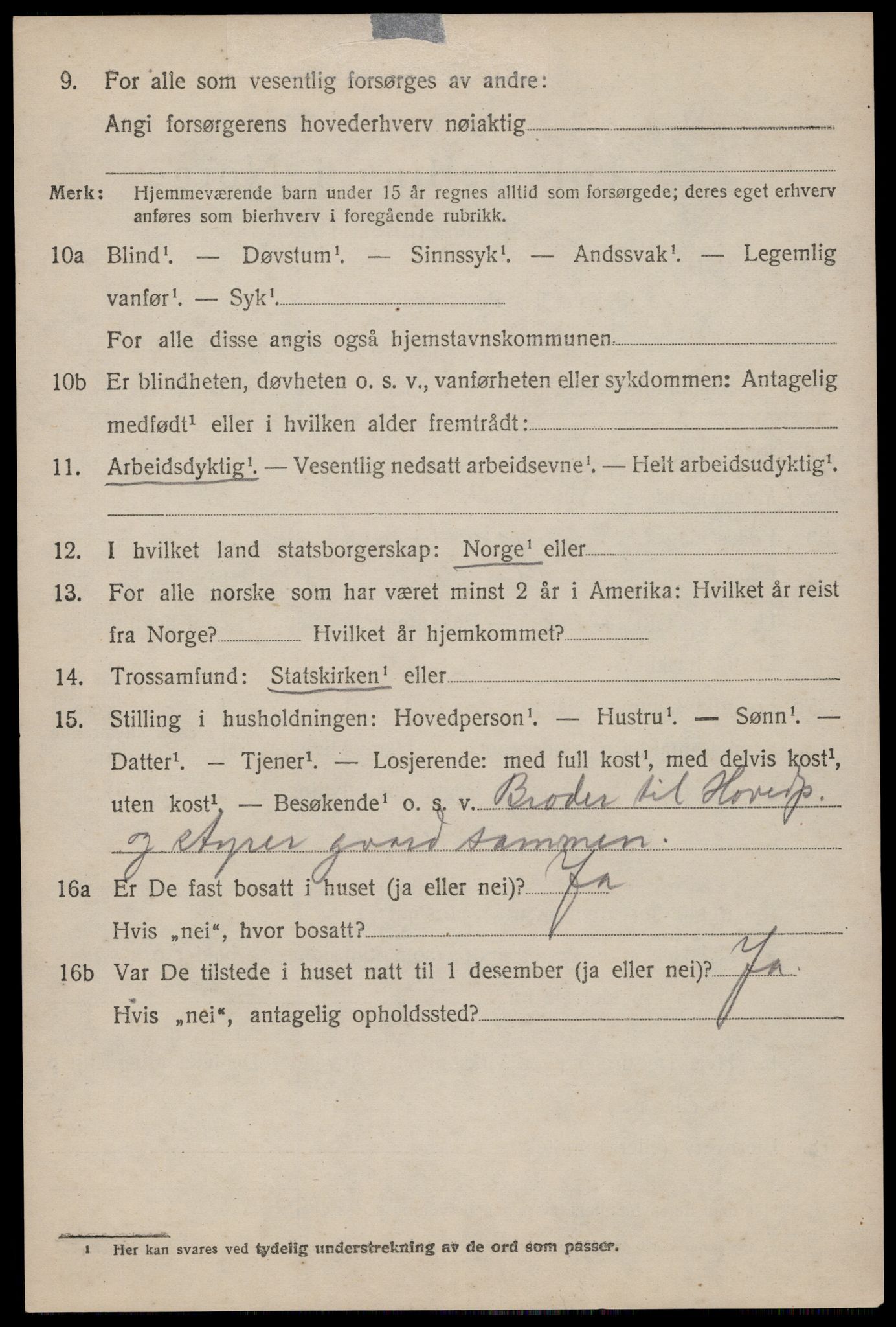 SAST, 1920 census for Håland, 1920, p. 6482