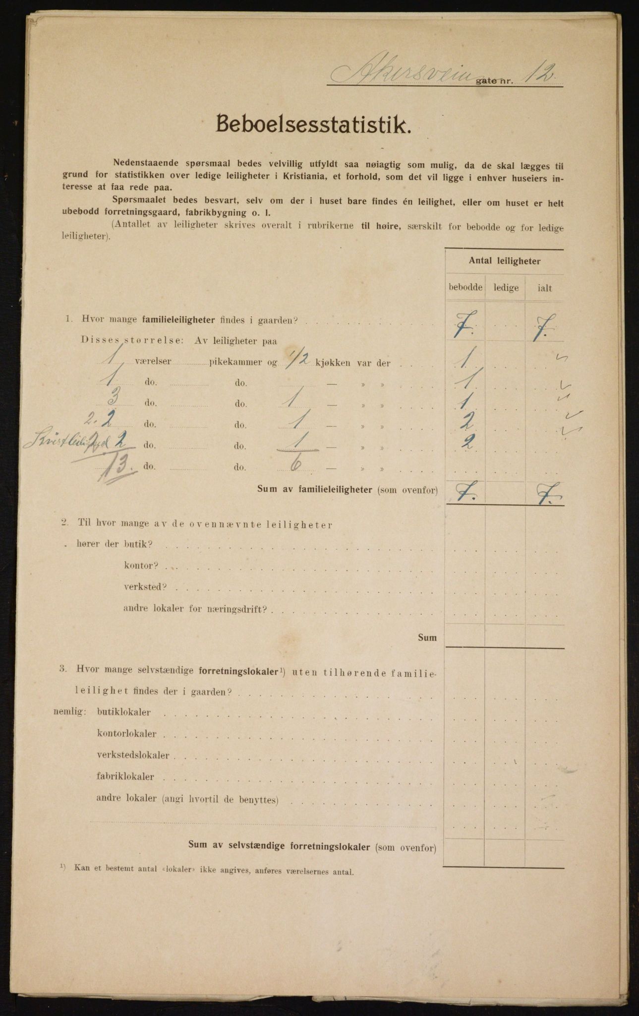 OBA, Municipal Census 1910 for Kristiania, 1910, p. 781