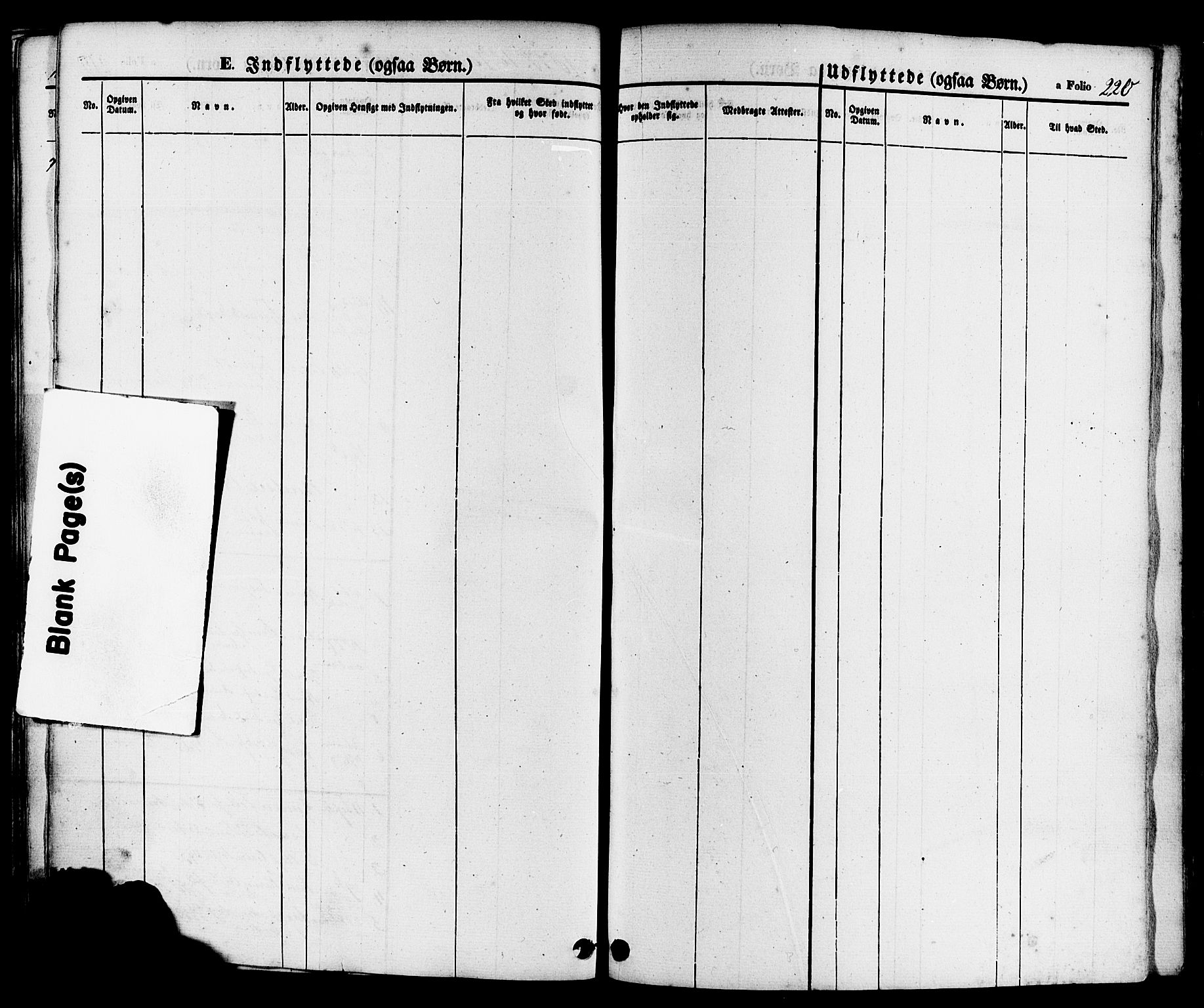 Sand sokneprestkontor, SAST/A-101848/01/III/L0004: Parish register (official) no. A 4, 1859-1880, p. 220