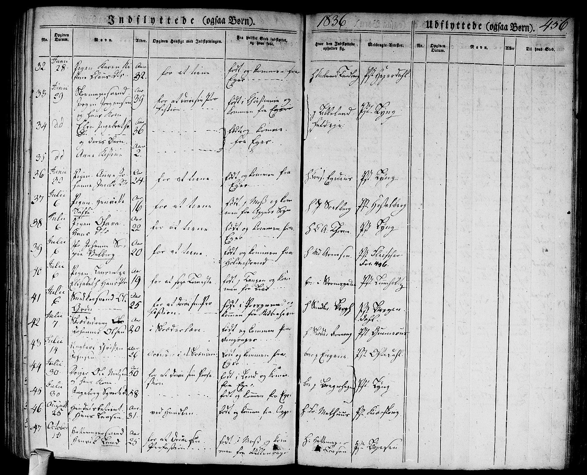 Bragernes kirkebøker, AV/SAKO-A-6/F/Fb/L0001: Parish register (official) no. II 1, 1830-1847, p. 456