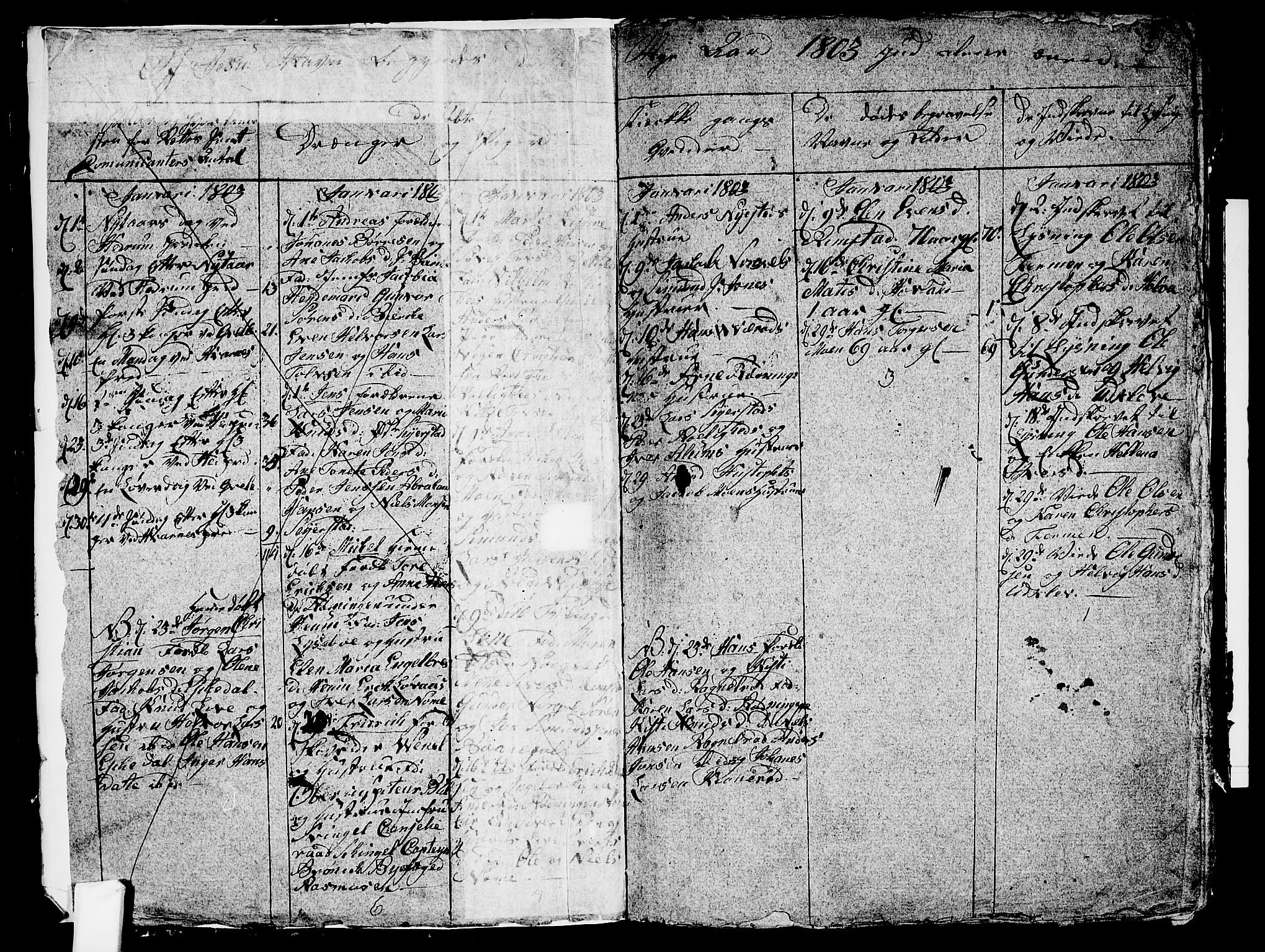 Hedrum kirkebøker, AV/SAKO-A-344/G/Ga/L0002: Parish register (copy) no. I 2, 1803-1817, p. 2