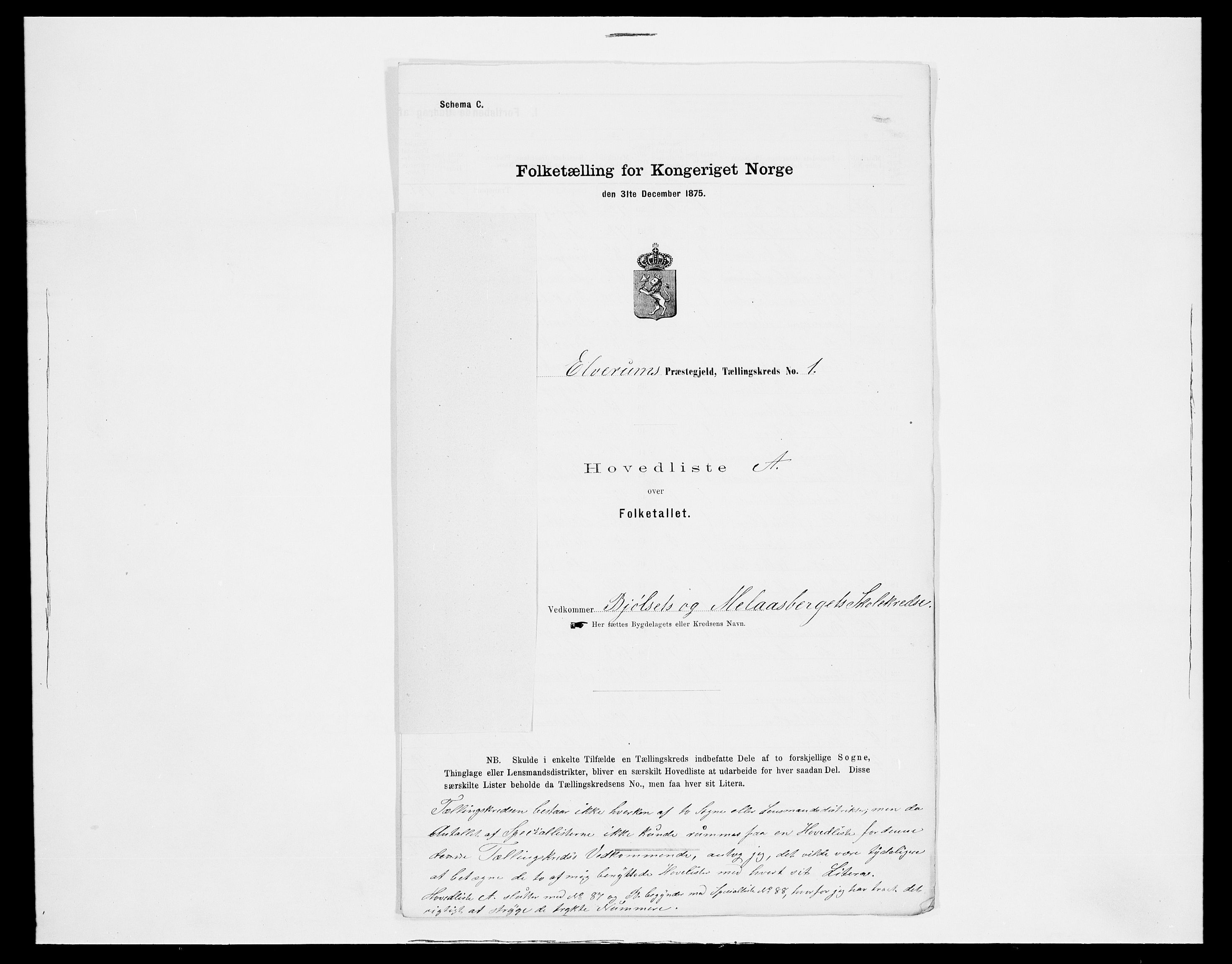 SAH, 1875 census for 0427P Elverum, 1875, p. 30