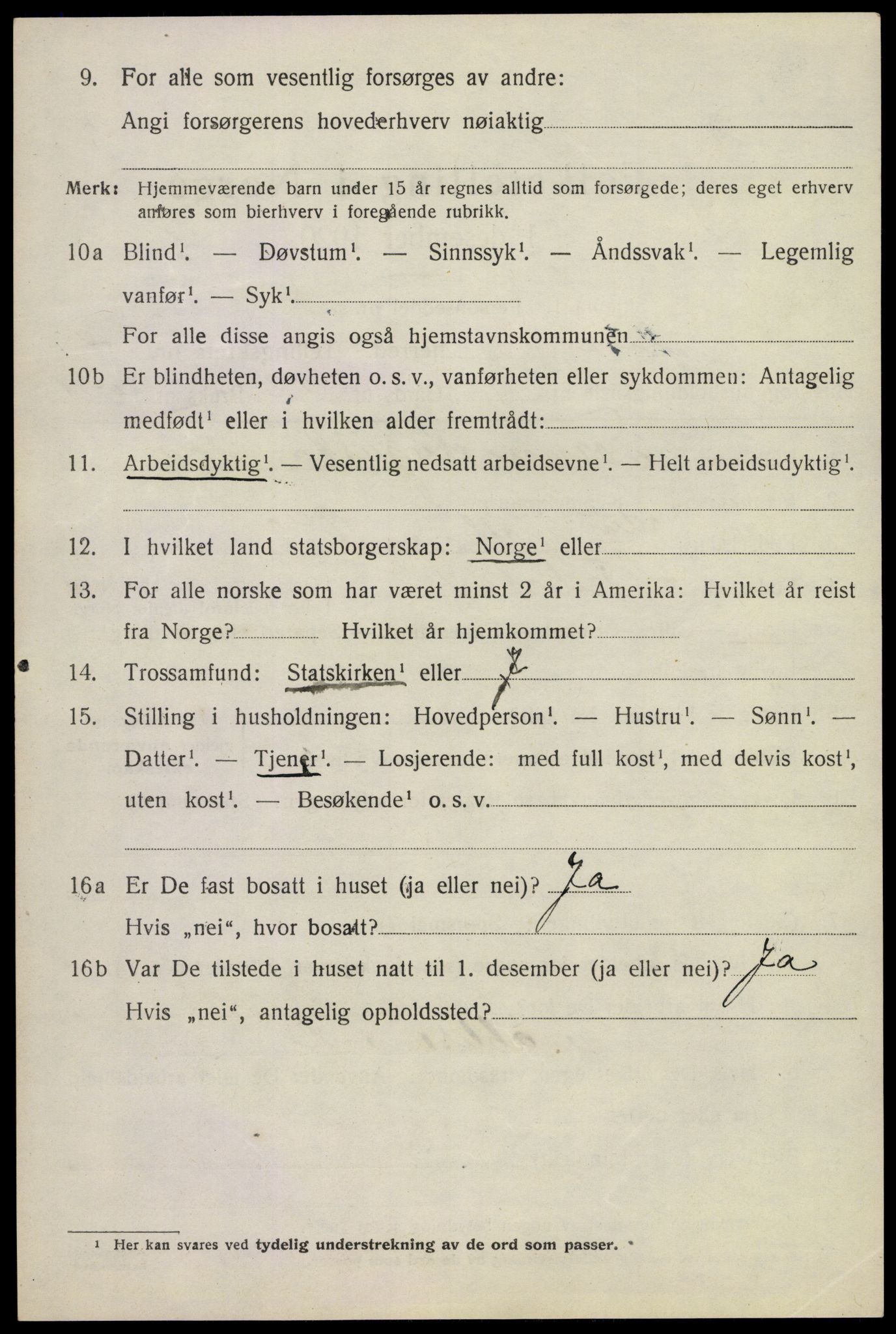 SAKO, 1920 census for Lier, 1920, p. 14809