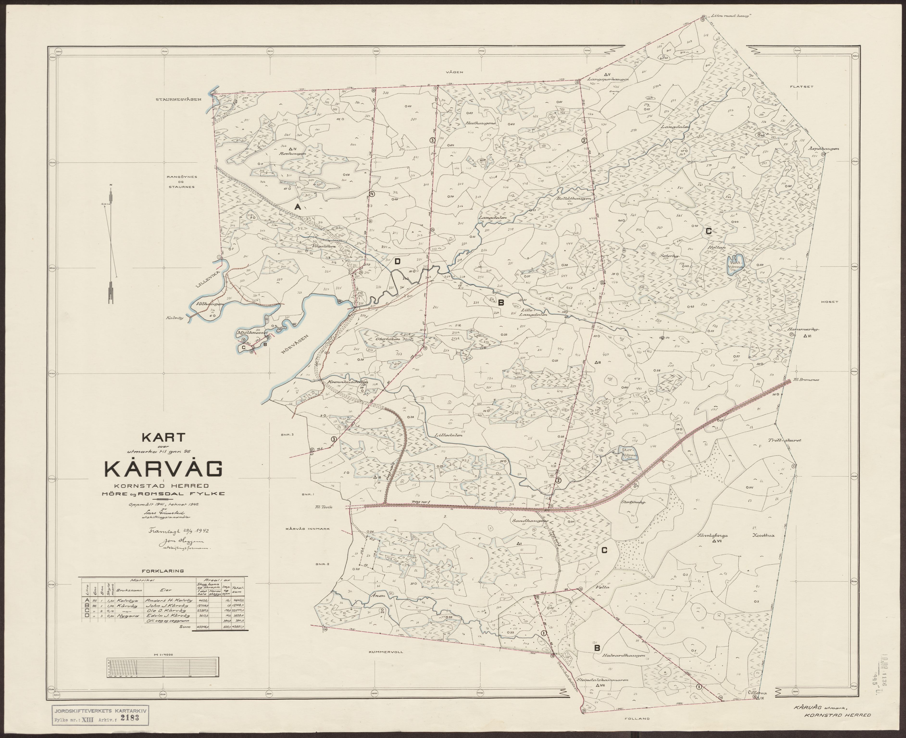Jordskifteverkets kartarkiv, RA/S-3929/T, 1859-1988, p. 2700